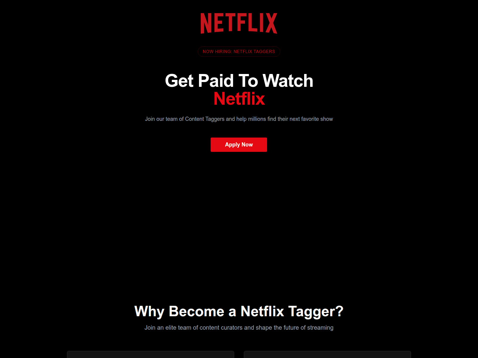 Forensic screenshot of bingecareers.com