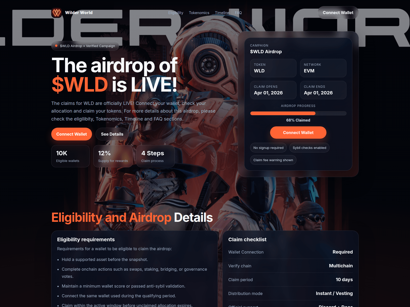 Forensic screenshot of wilderworlds.app
