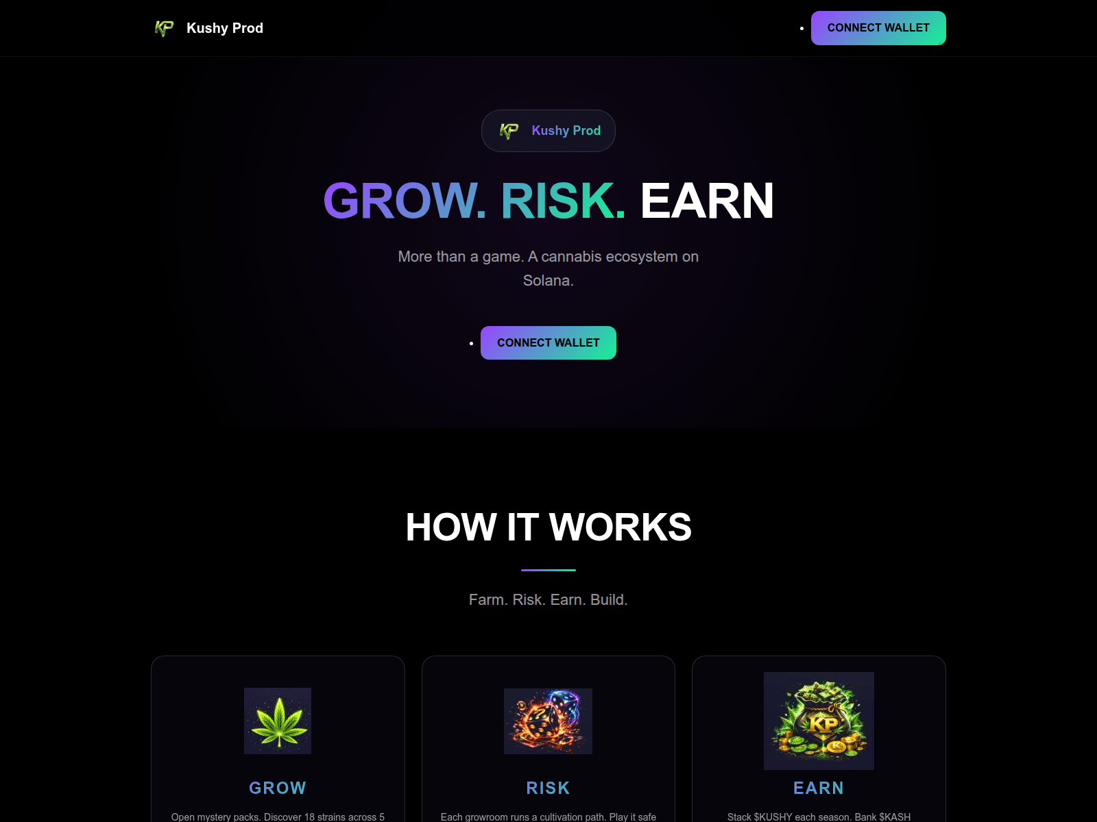 Forensic screenshot of kushys.pages.dev