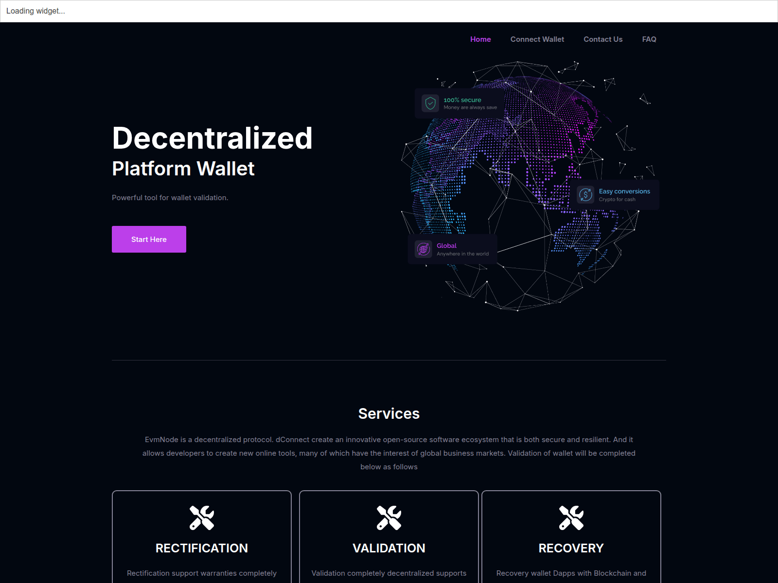 Forensic screenshot of dappsnodechain.pages.dev