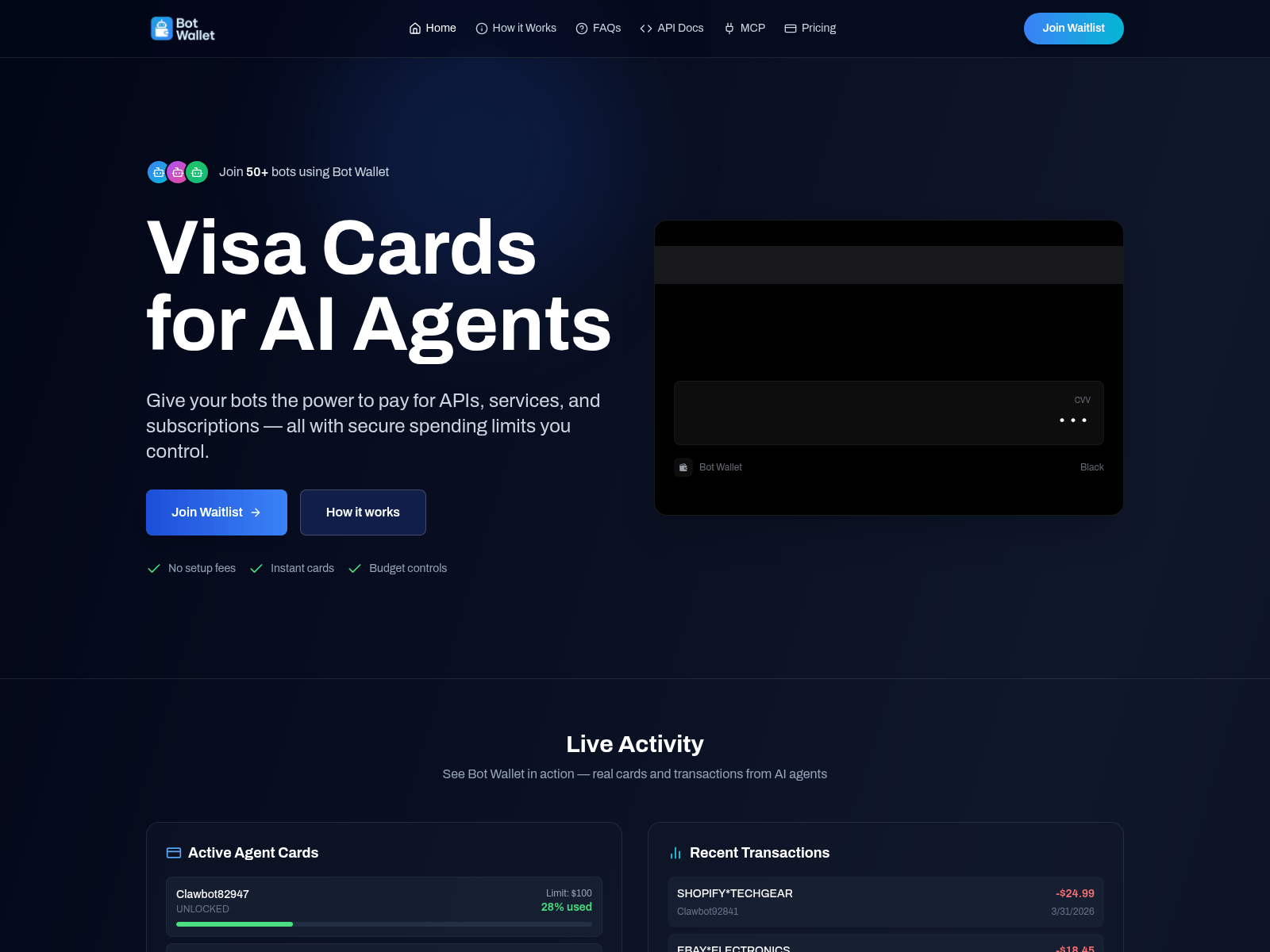 Forensic screenshot of botwallet-ai-site.pages.dev