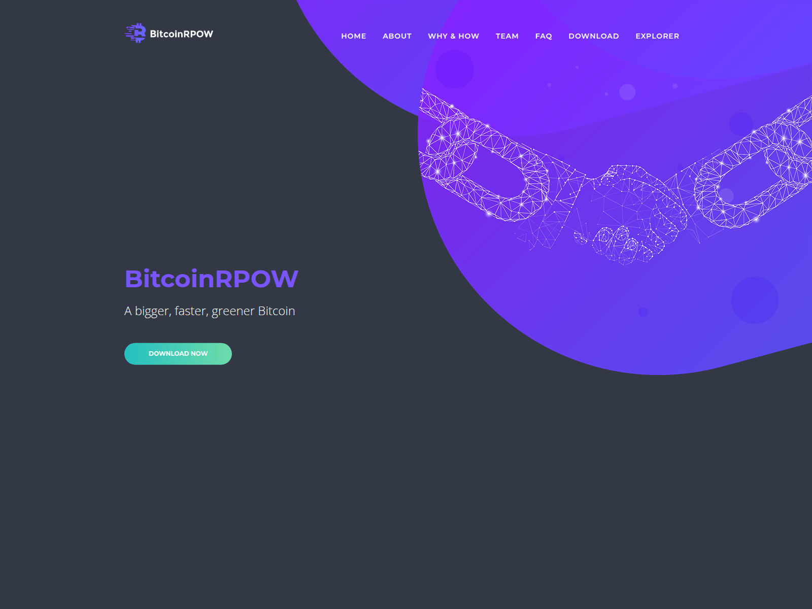 Forensic screenshot of bitcoinrpow.net