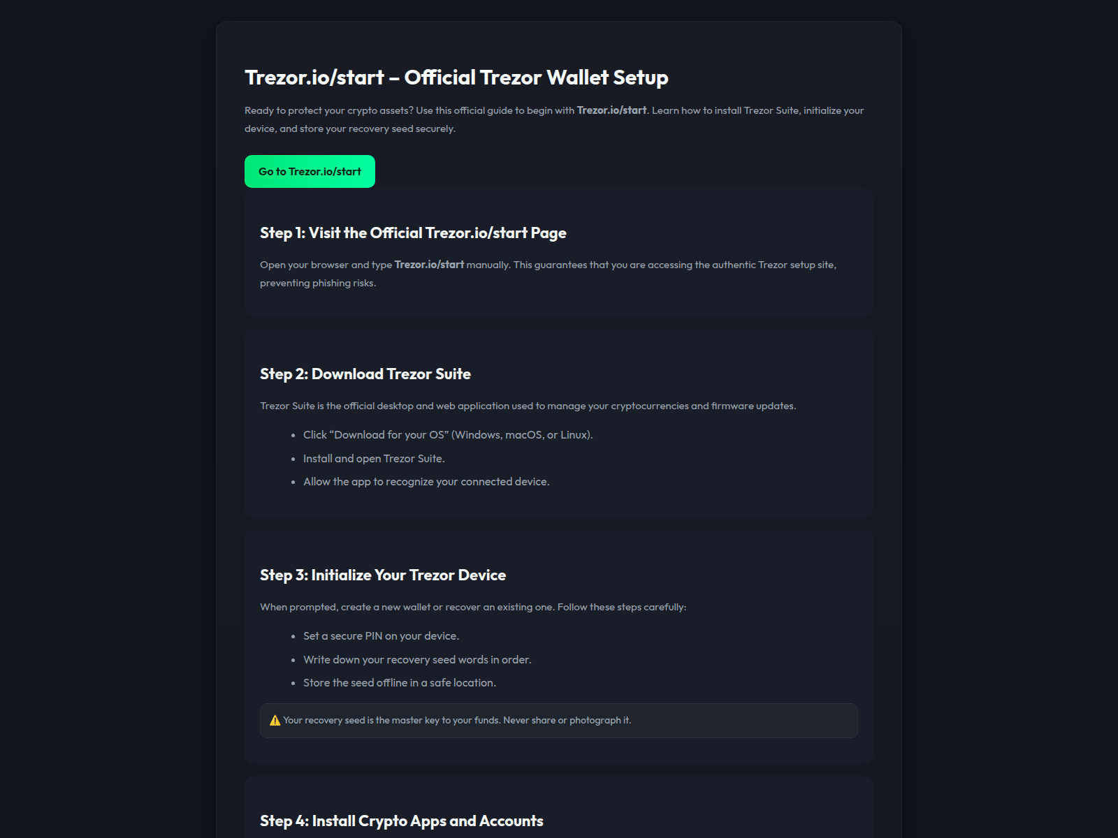 Forensic screenshot of start-tezor-eng-io.pages.dev