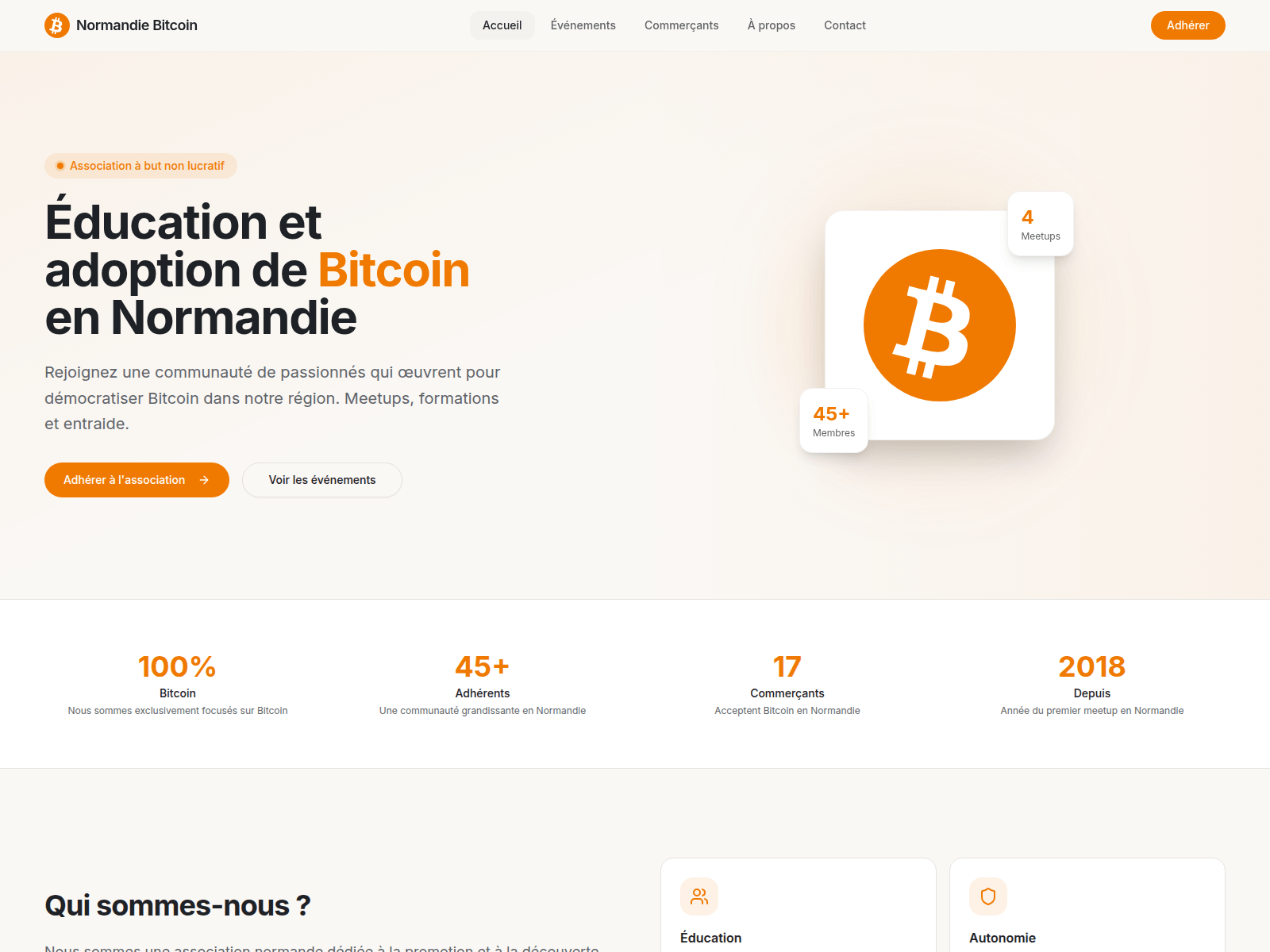 Forensic screenshot of normandiebitcoin.com