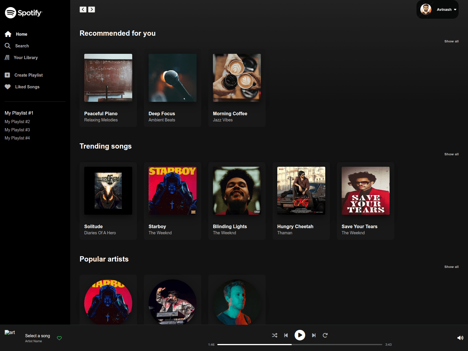 Forensic screenshot of avinashcreates.github.io