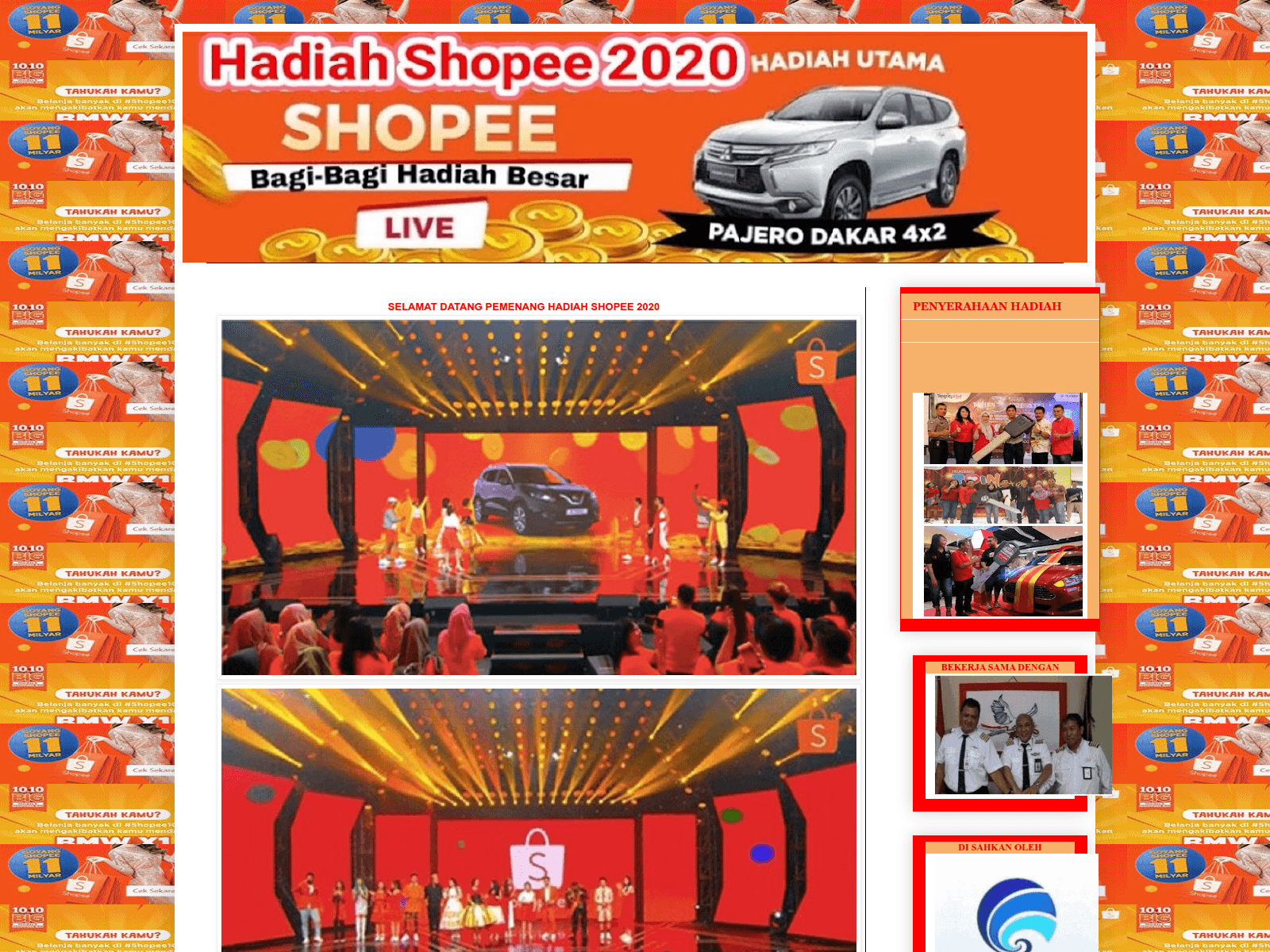 Forensic screenshot of shopeeid0277.blogspot.com