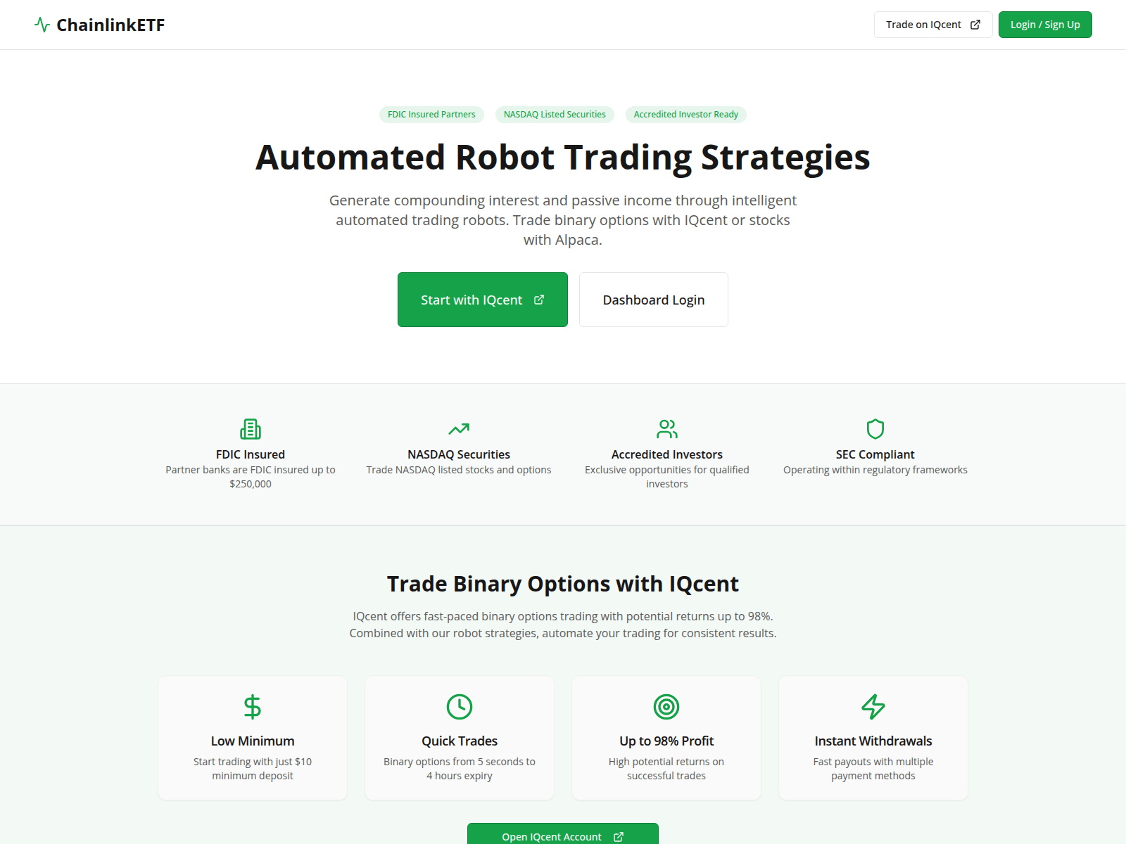 Forensic screenshot of chainlinketf.live