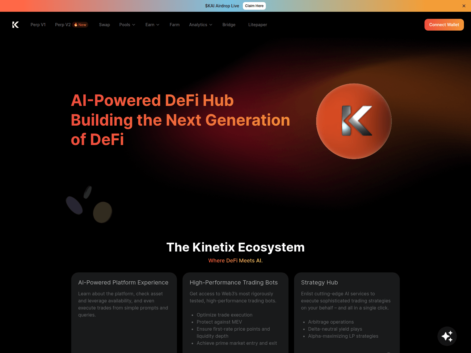 Forensic screenshot of kinetixfinance-dashboard.pages.dev