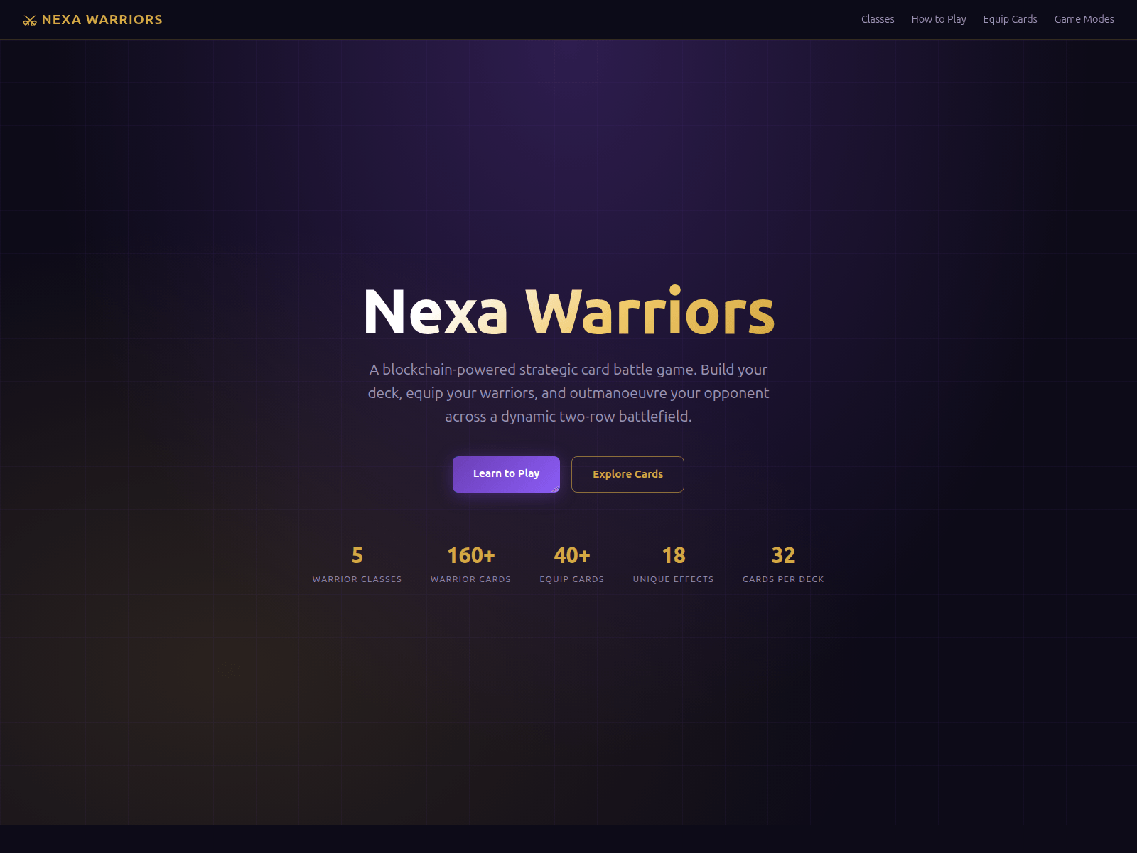 Forensic screenshot of testnet-play.nexawarriors.cash