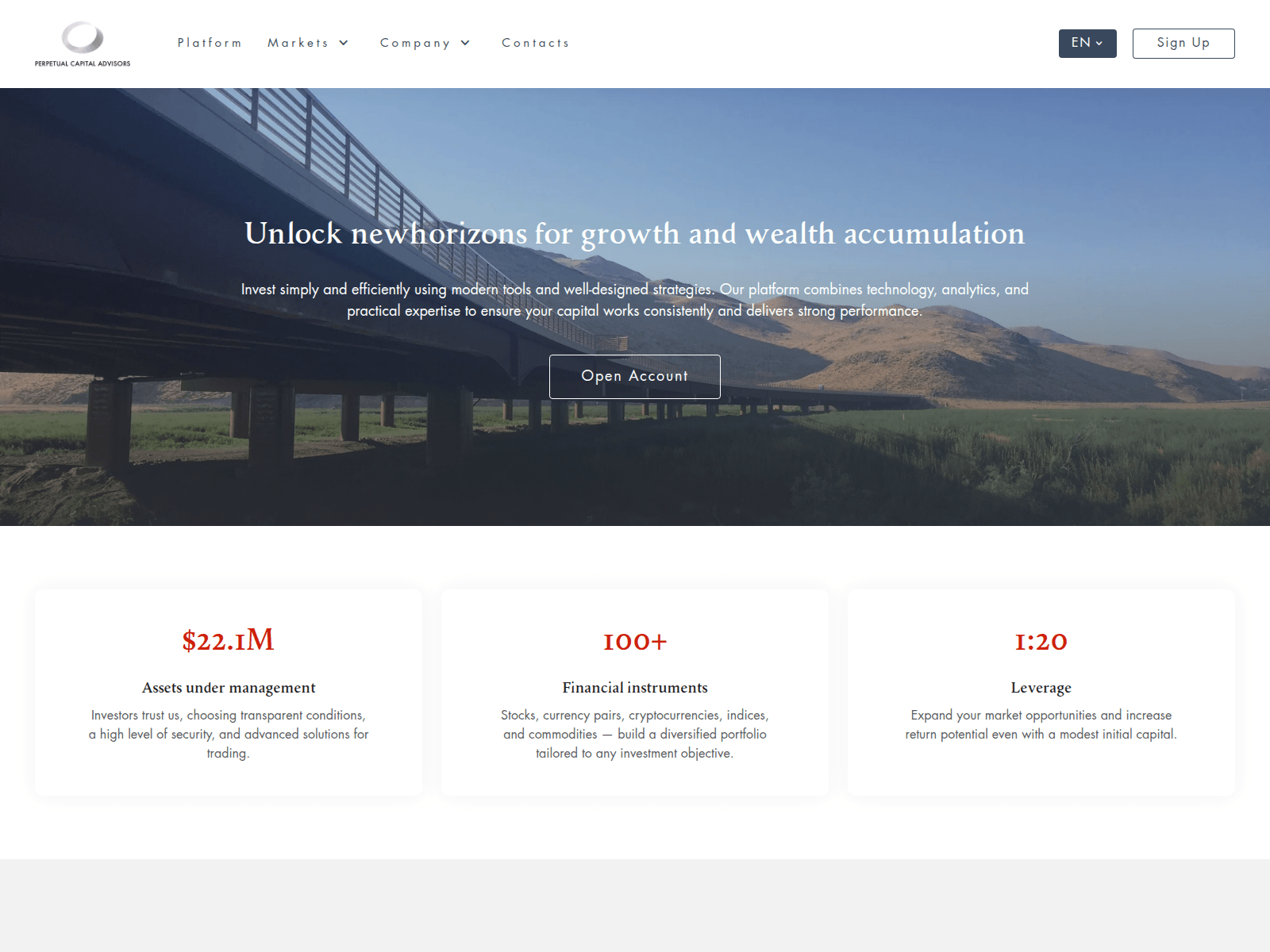 Forensic screenshot of perpetualadvisor.com