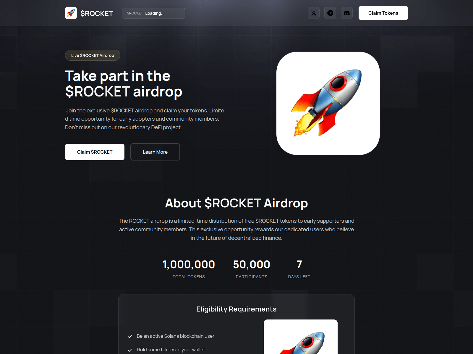 Forensic screenshot of claim-rocket.pages.dev