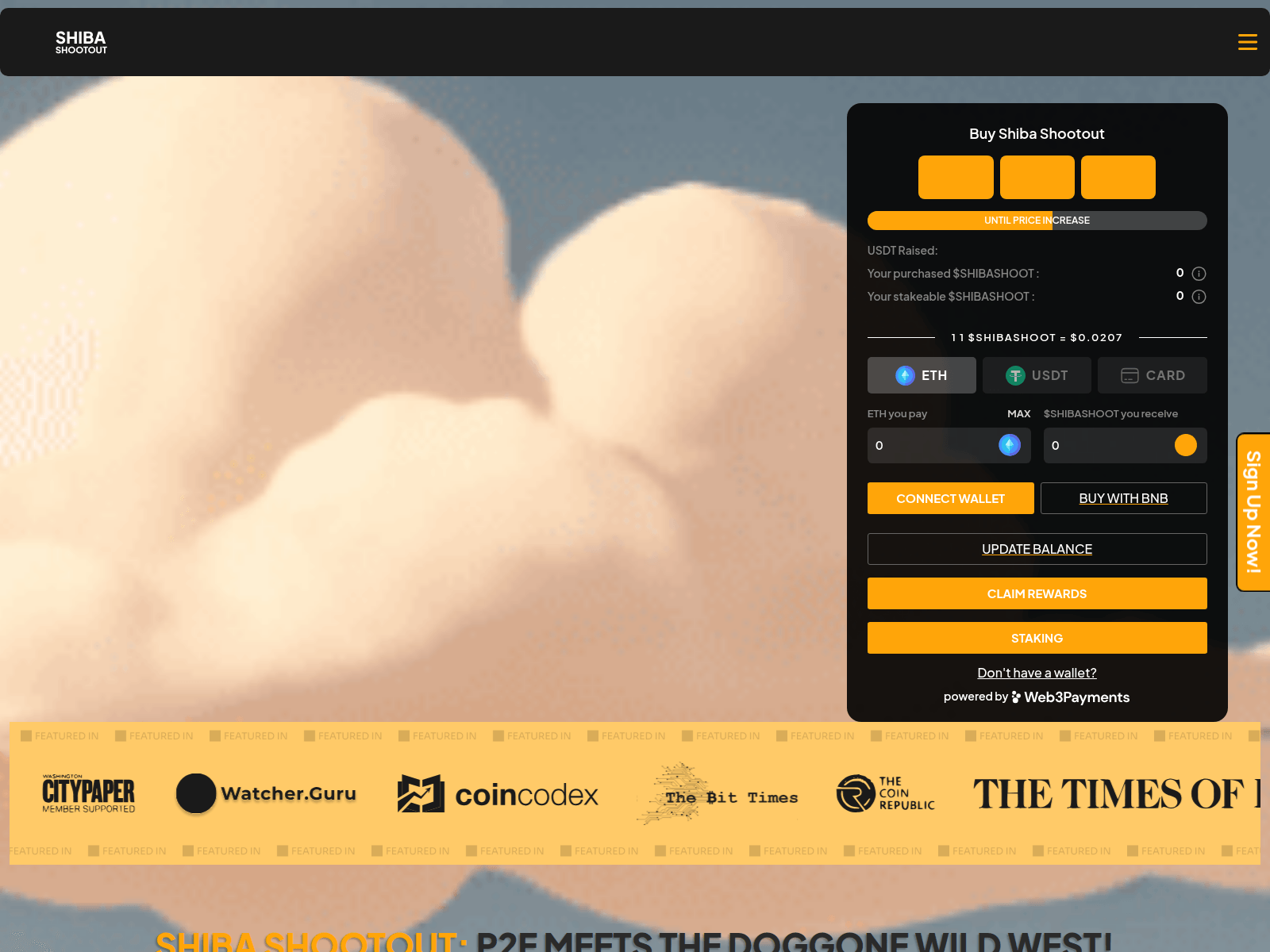 Screenshot of shibashootoutoi.pages.dev