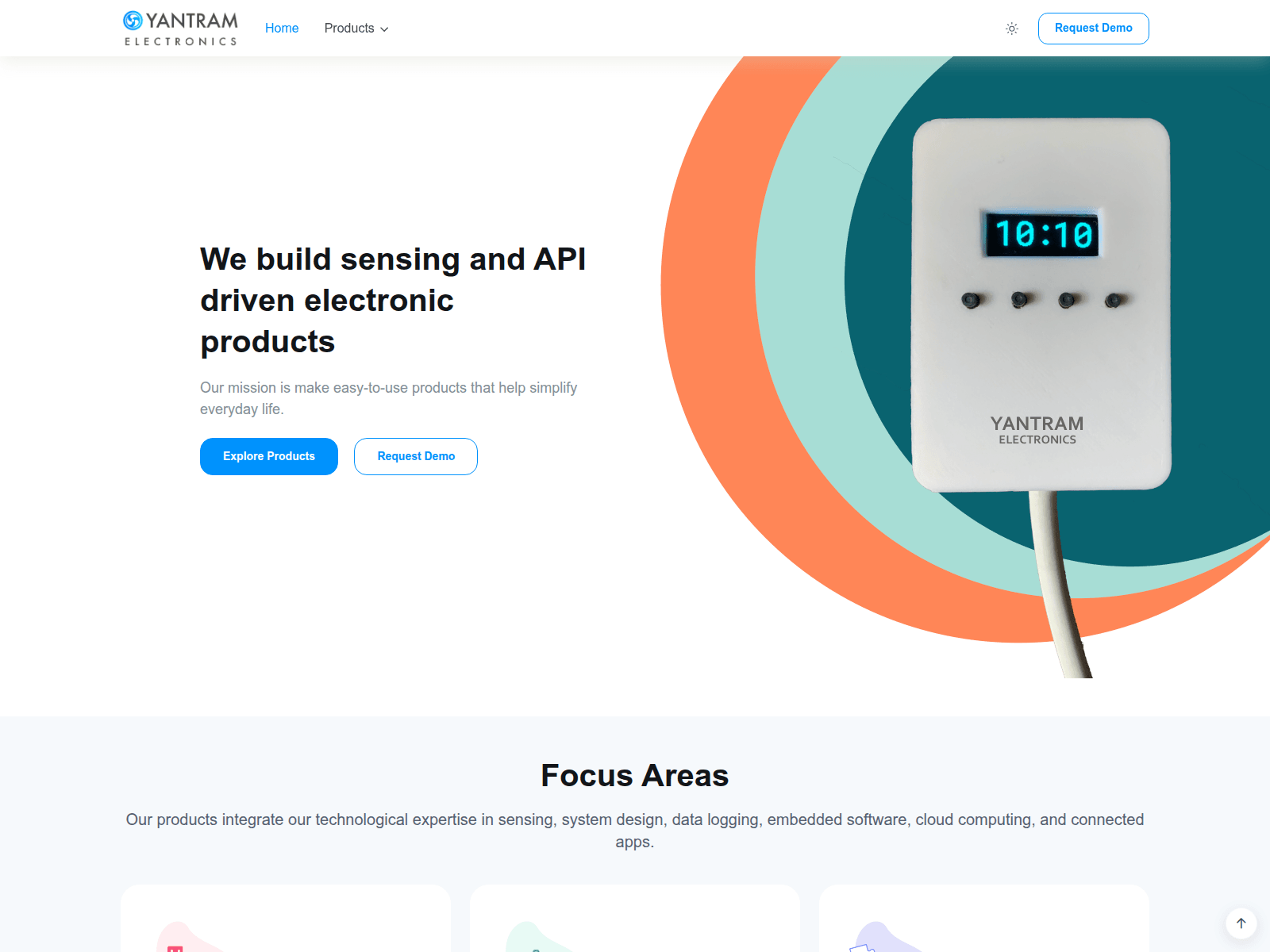 Знімок екрана yantram.io