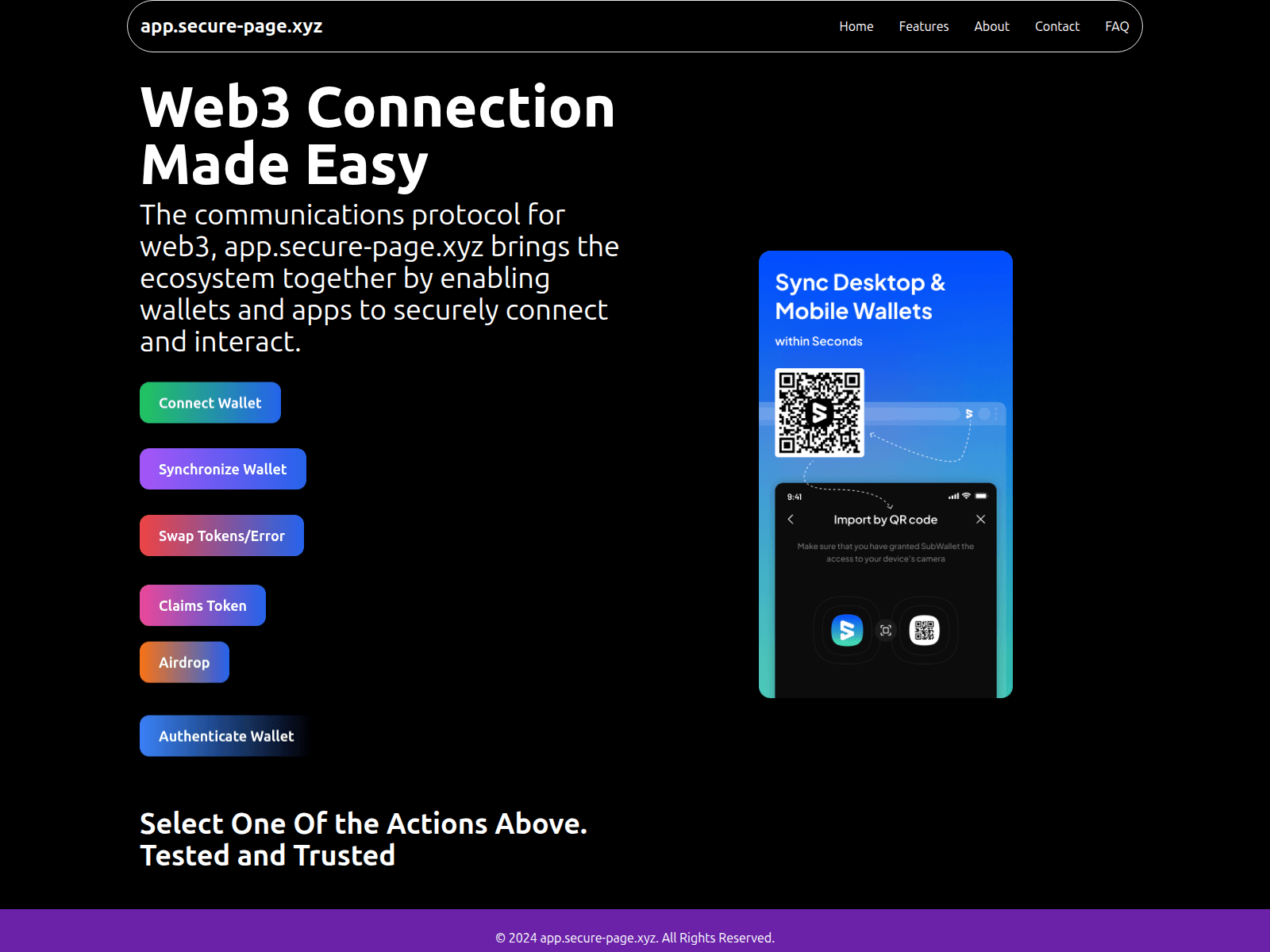 Screenshot of coinchain.pages.dev