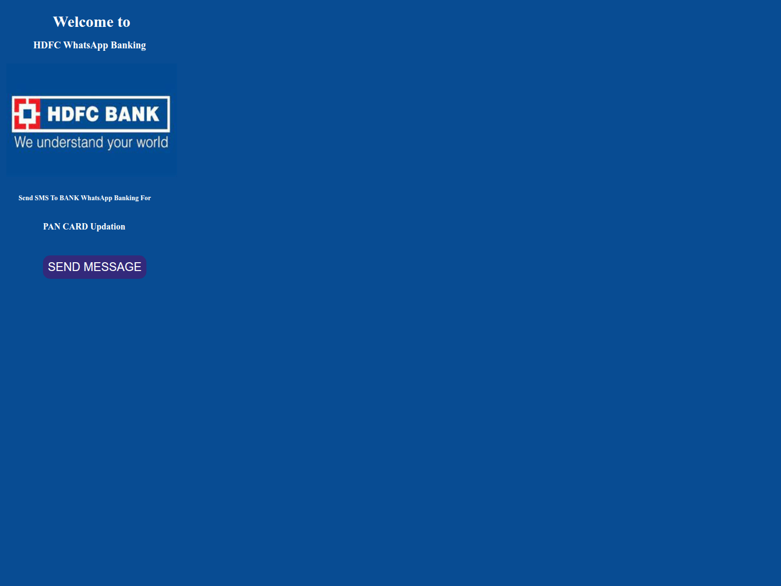 Forensic screenshot of hdfc-32-pan-update.web.app