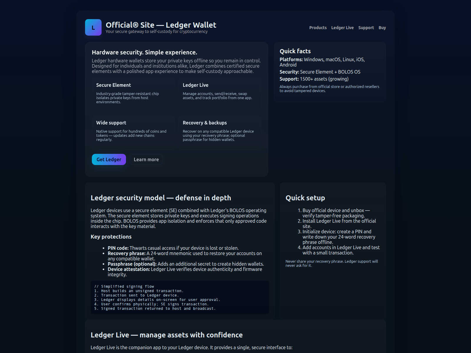 Forensic screenshot of know-ldger-wllt.pages.dev