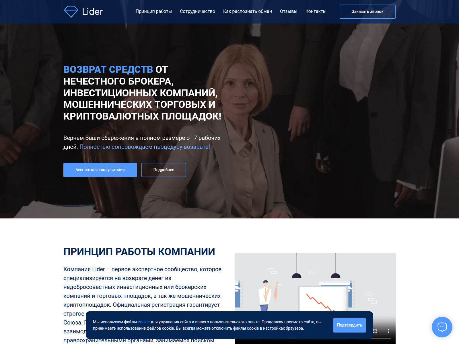 Forensic screenshot of lidrtrust.com