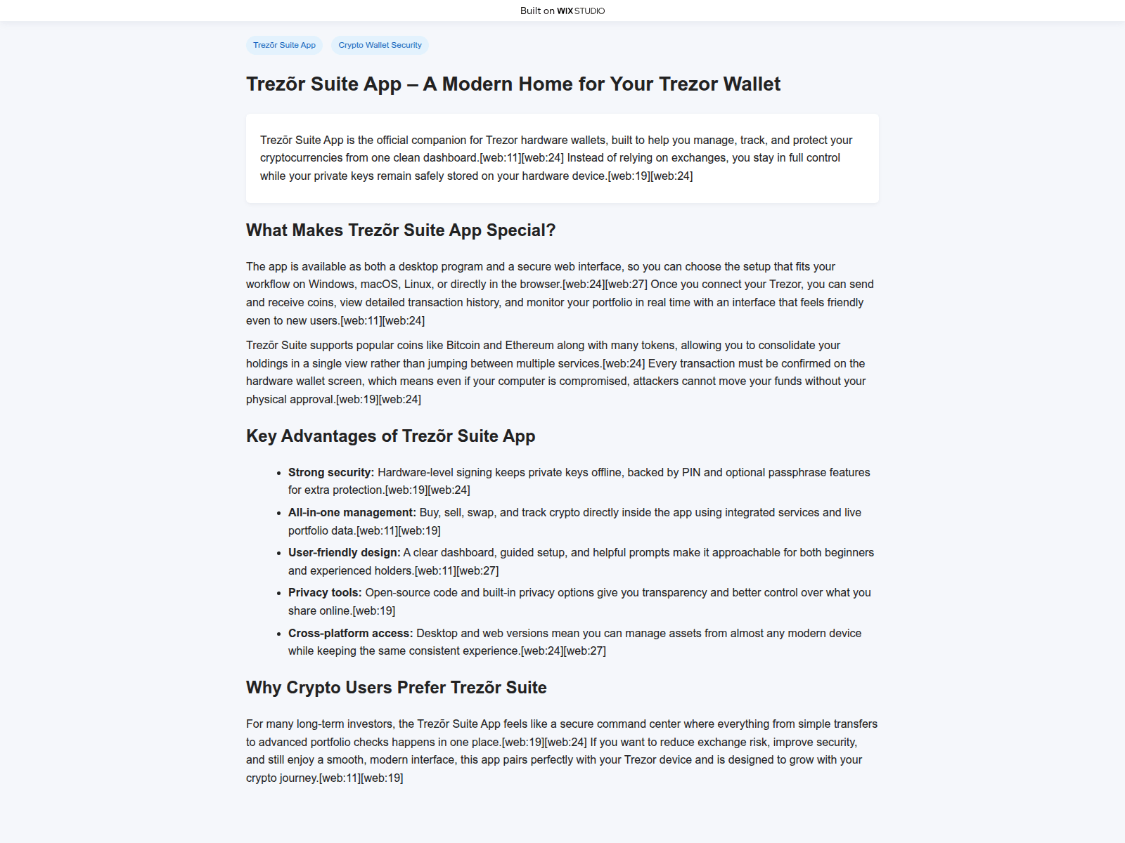 Forensic screenshot of trezsuitueapp.wixstudio.com