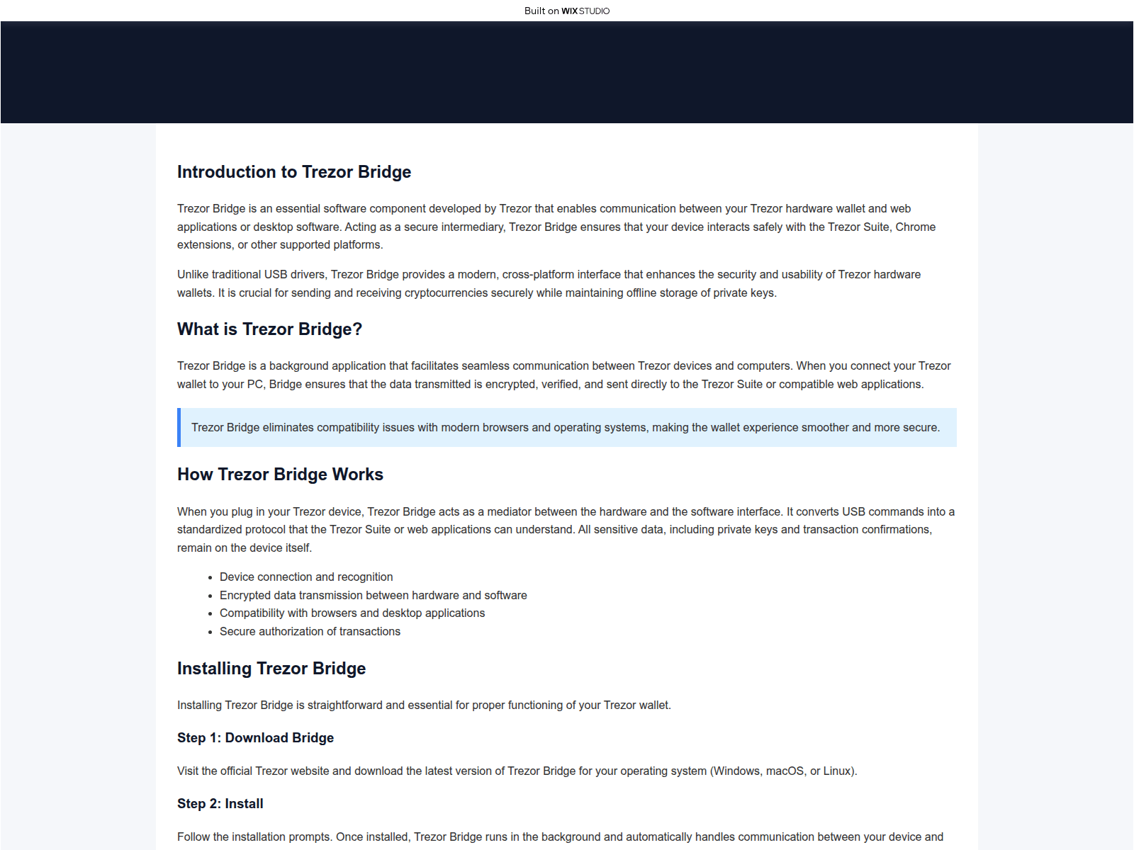 Forensic screenshot of trzrview.wixstudio.com