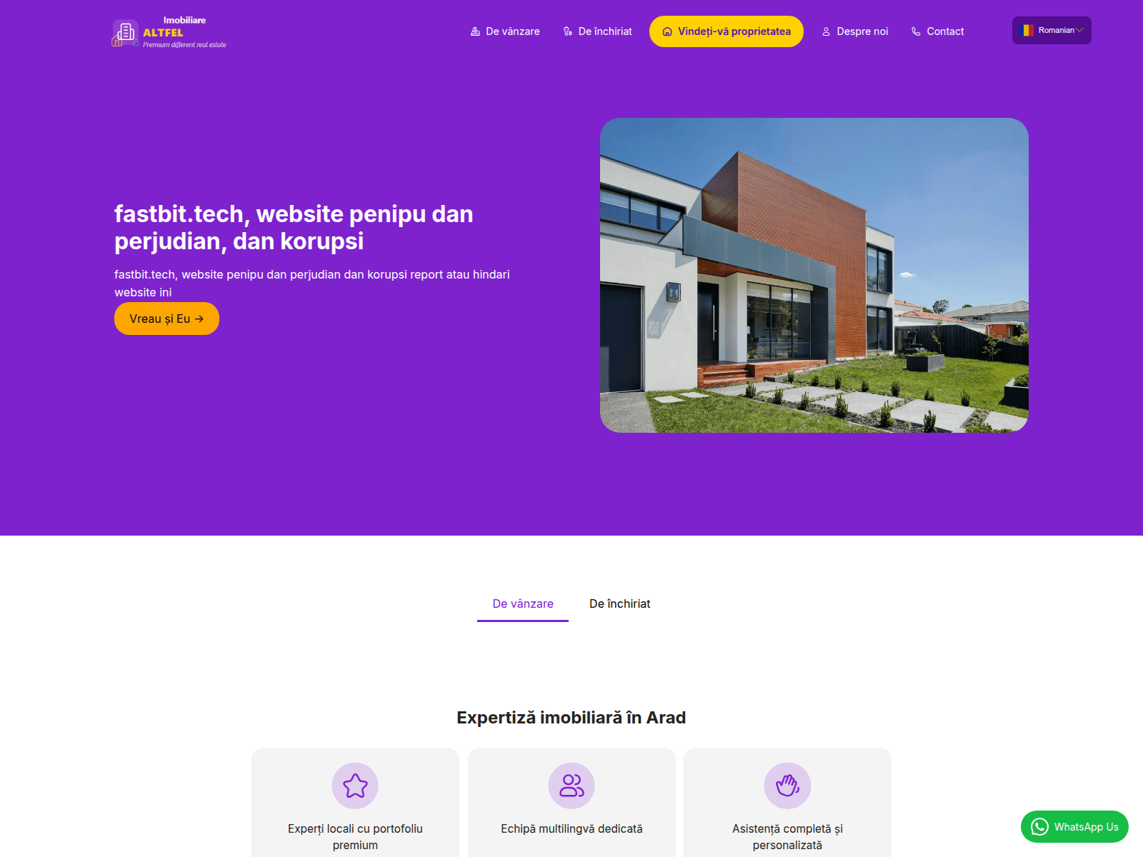 Screenshot of imobiliarealtfel.ro
