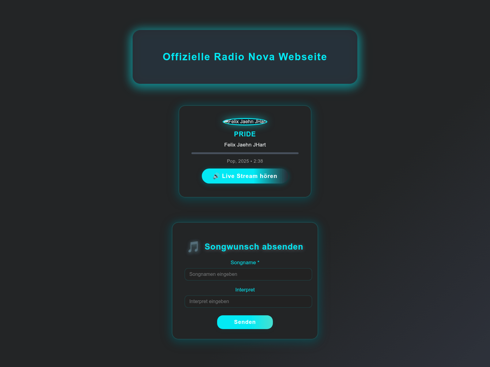 Forensic screenshot of radionova.dussle.org