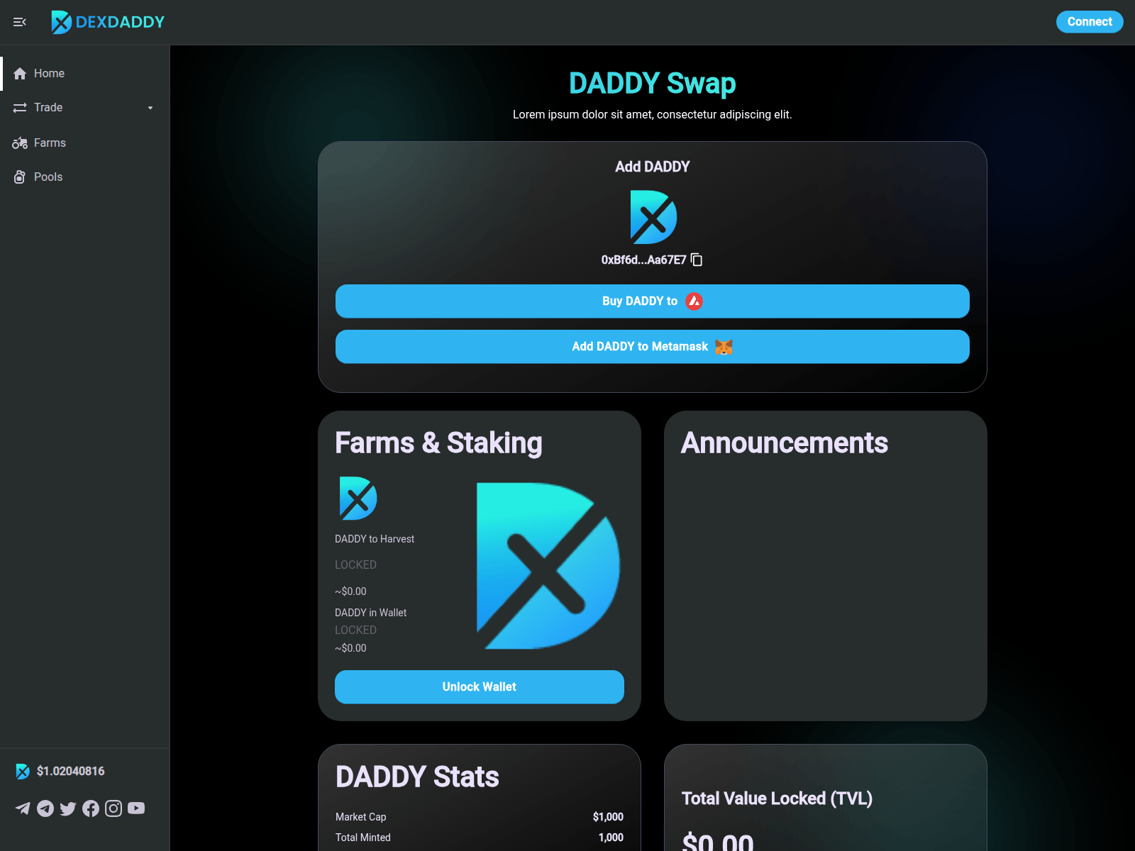 Forensic screenshot of blockchain-farm.mobiloitte.org