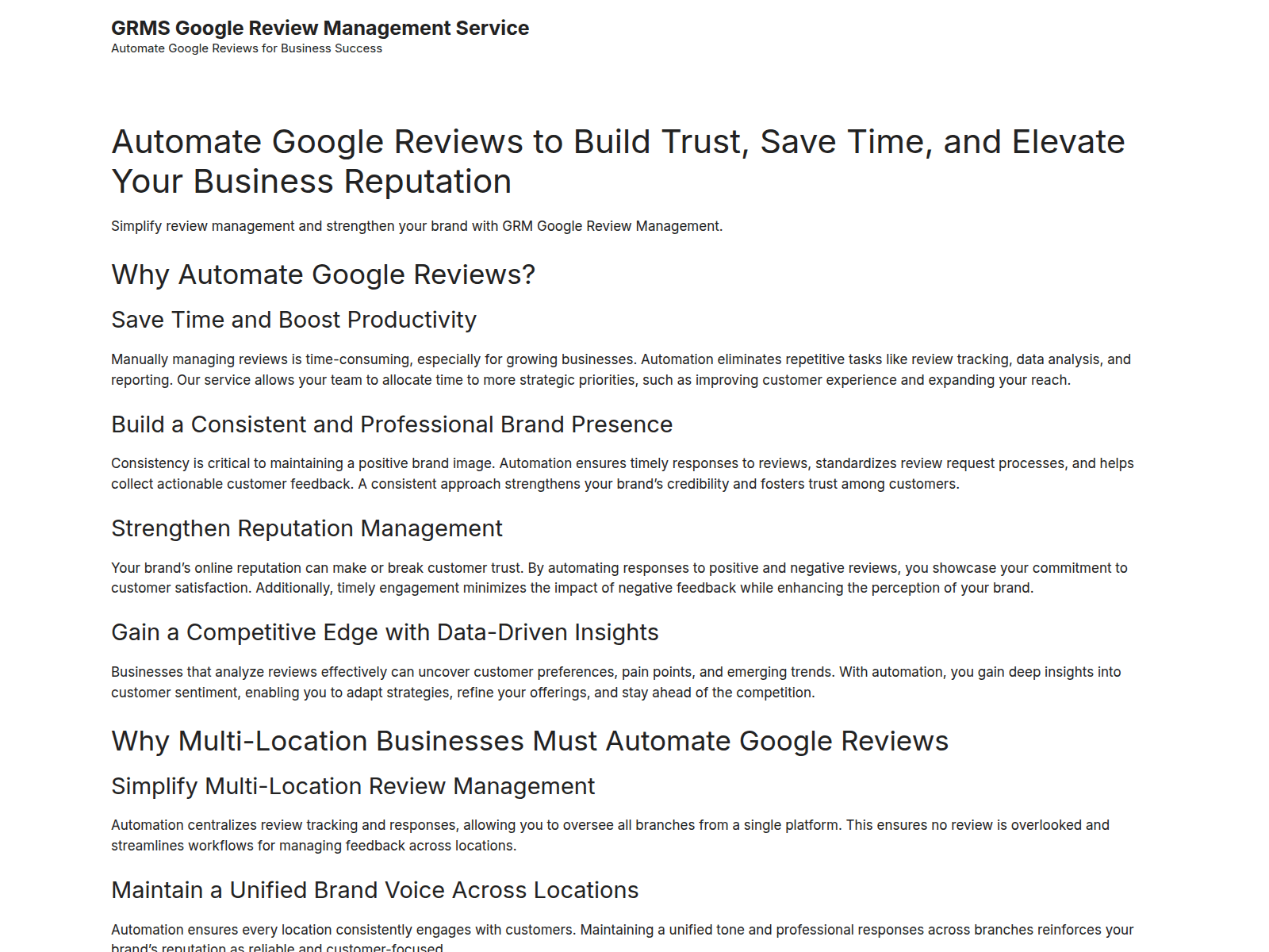 Forensic screenshot of google-review-management.com