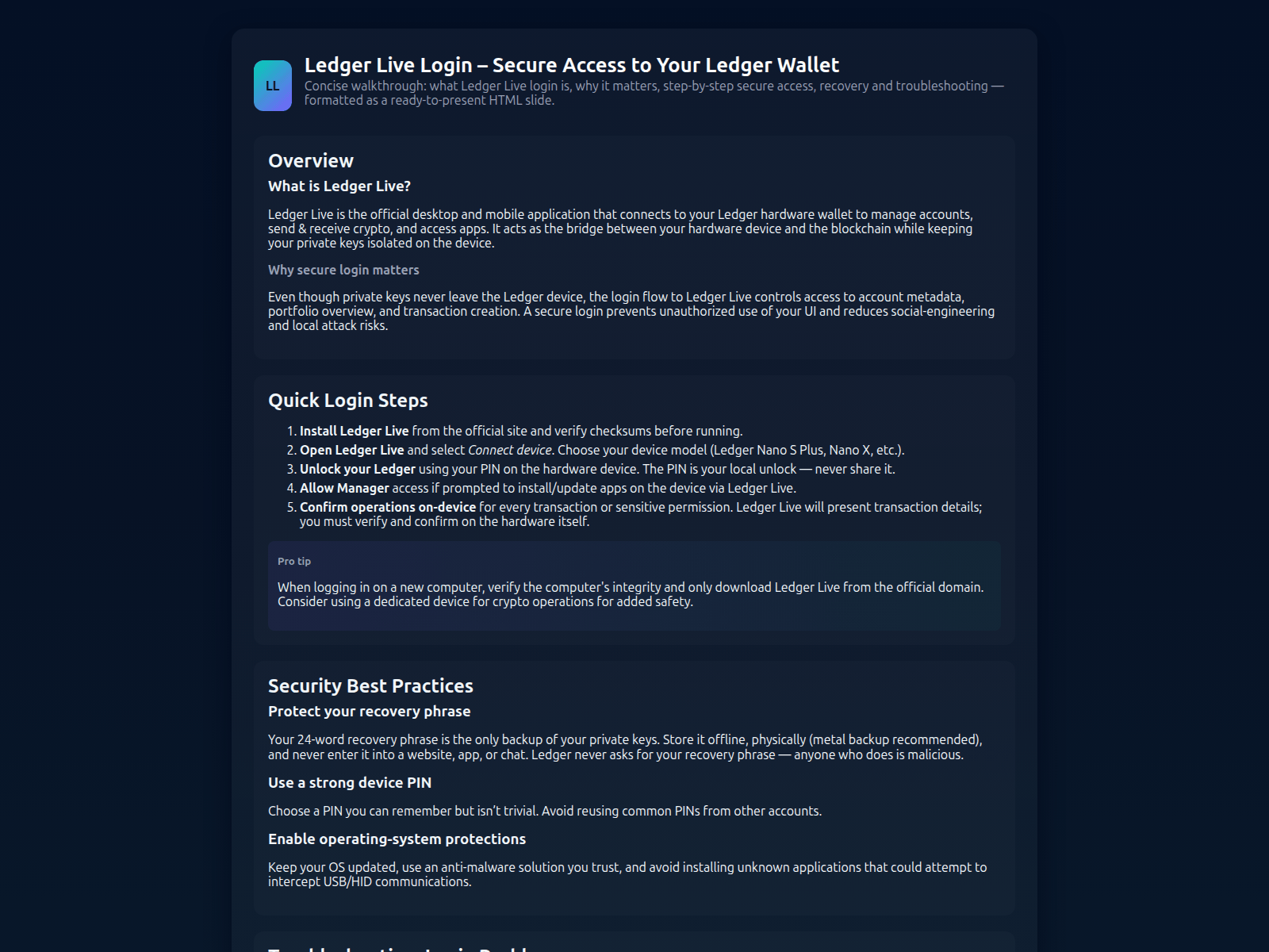 Forensic screenshot of start--ldgr-live.pages.dev