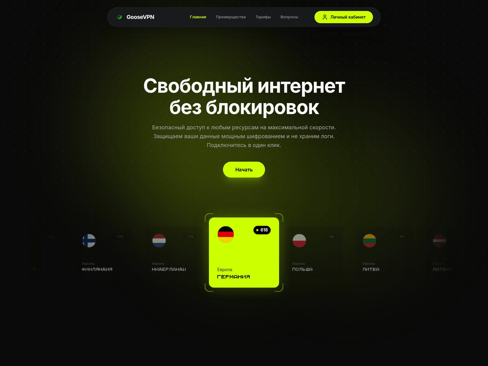 Forensic screenshot of goosevpn.world