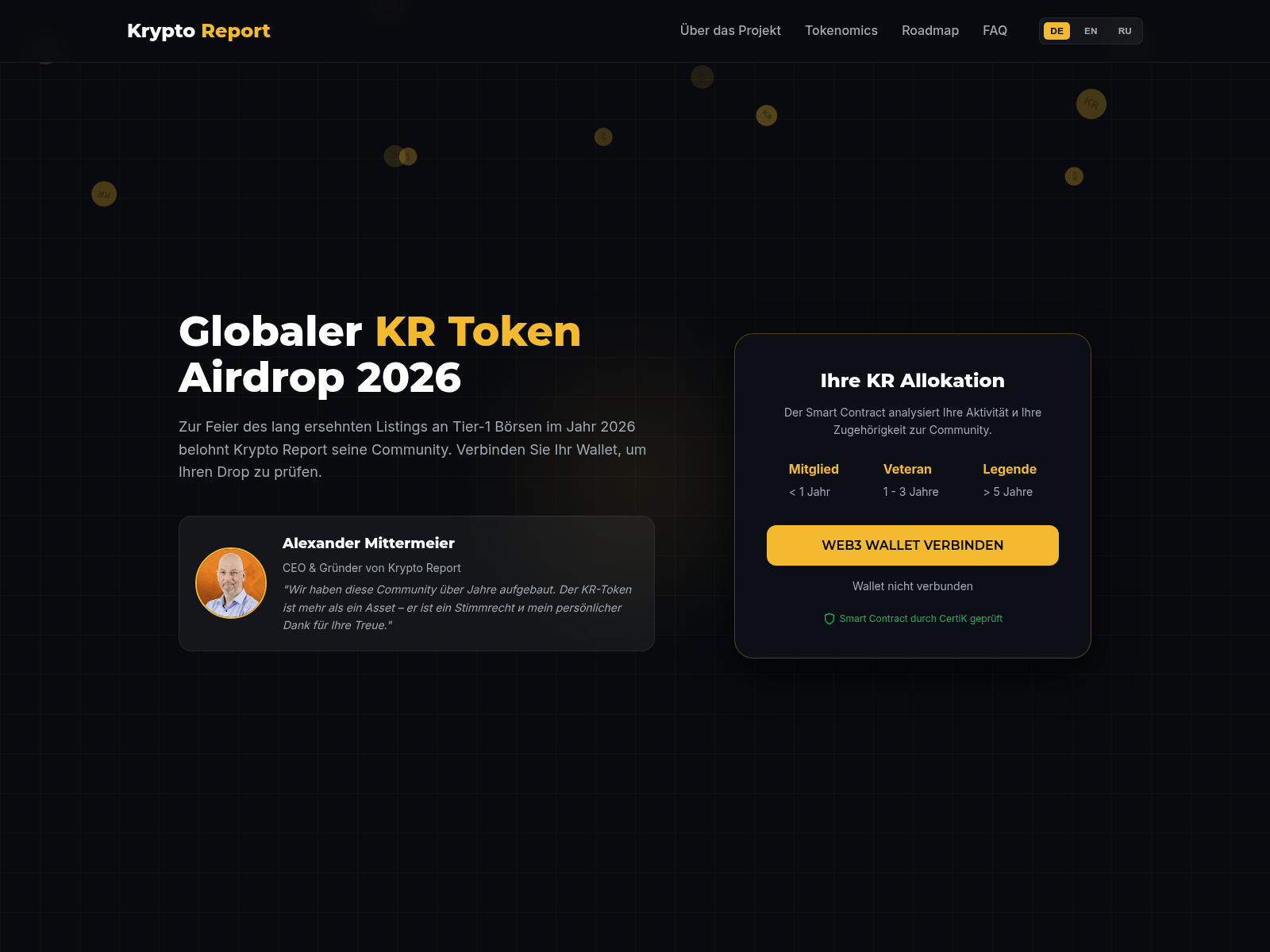 Screenshot of krtoken.de