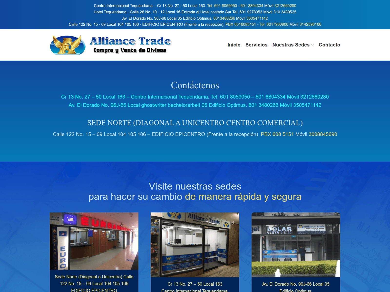 Forensic screenshot of atcambios.com