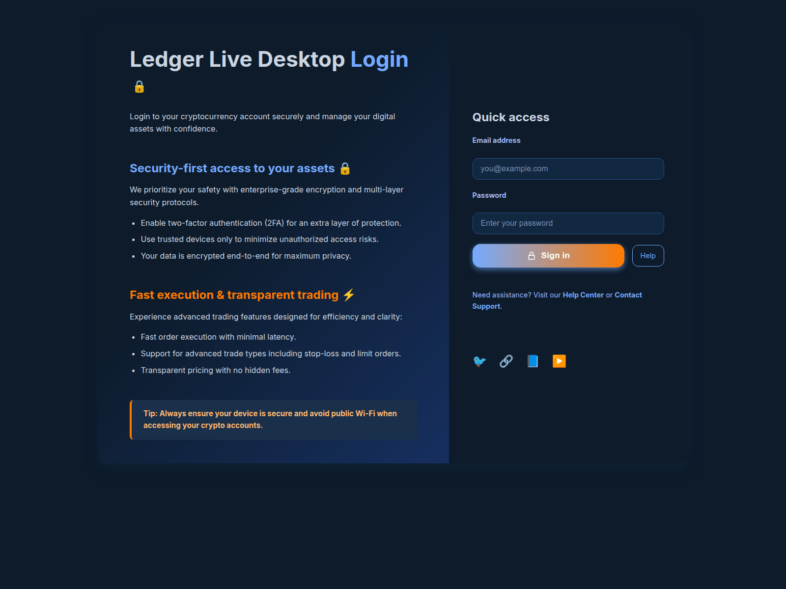 Forensic screenshot of in-ledger-desk.pages.dev