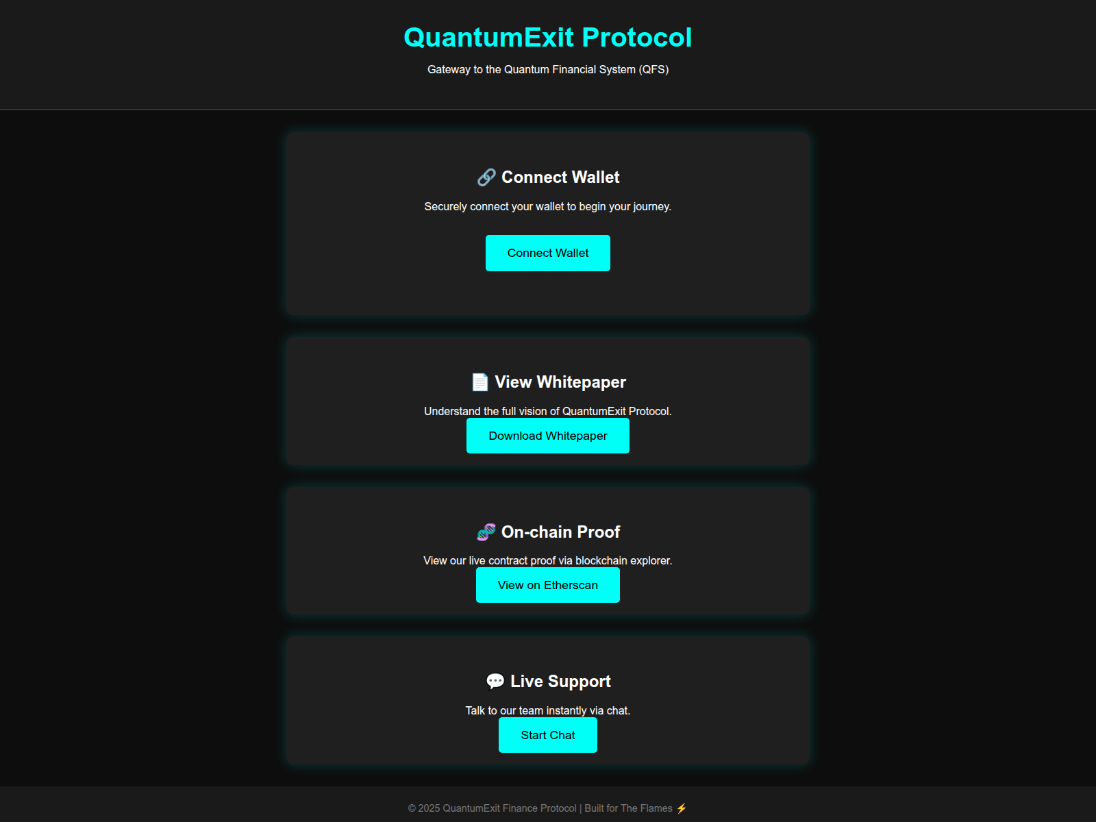 Forensic screenshot of quantumexitpro.pages.dev