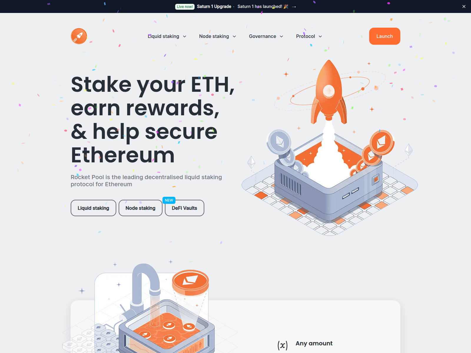 Forensic screenshot of rocketpool.info