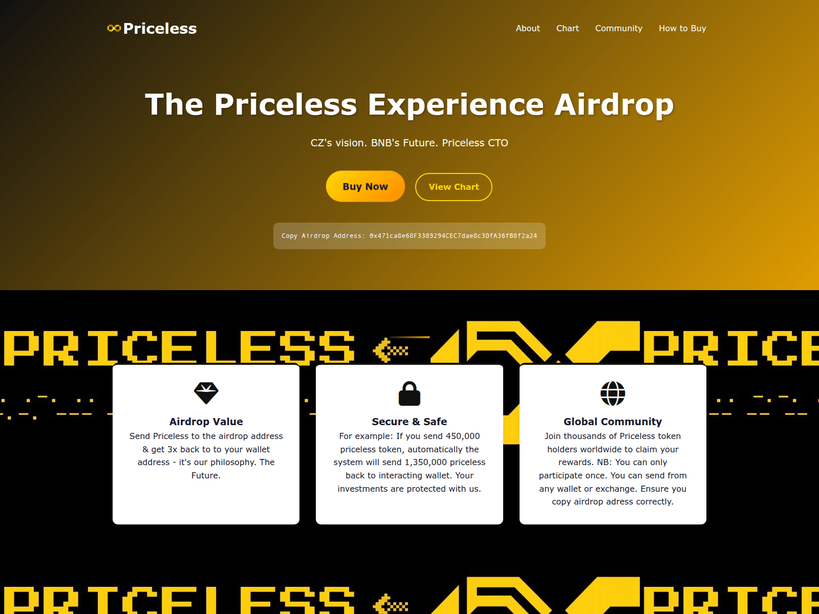 Forensic screenshot of pricelessairdrop.pages.dev