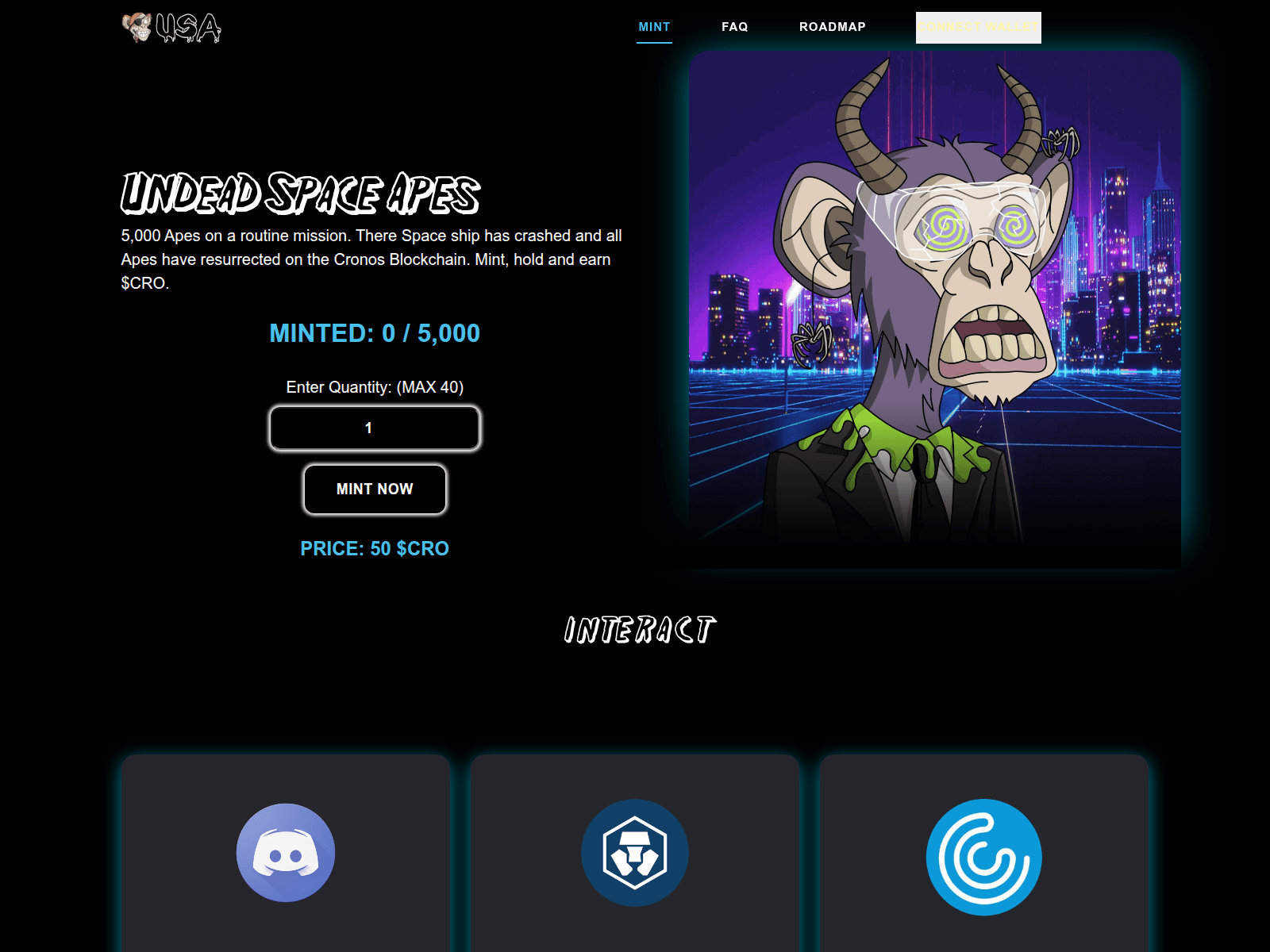 Forensic screenshot of space-apes.pages.dev