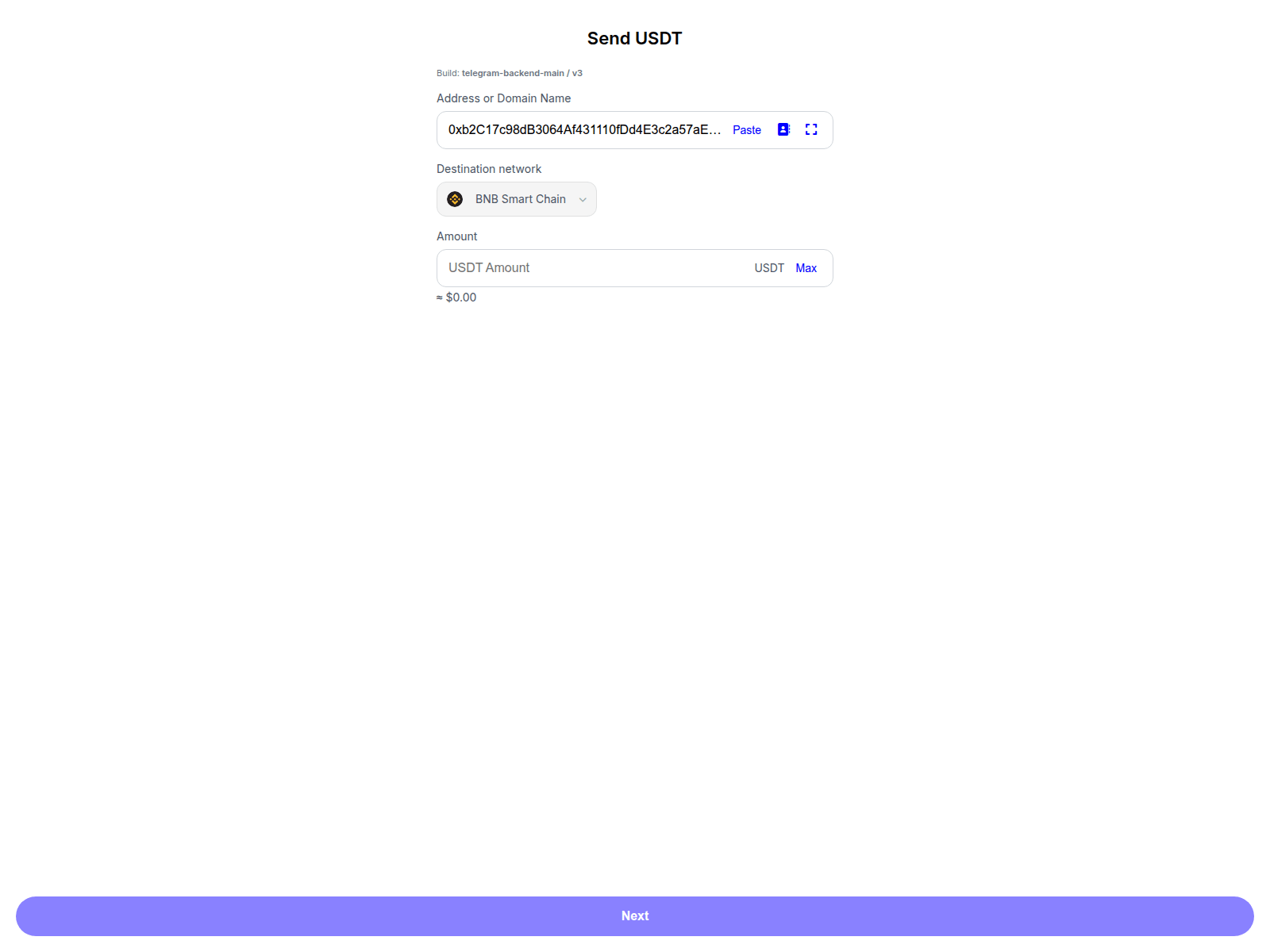Forensic screenshot of transfer-tether.info