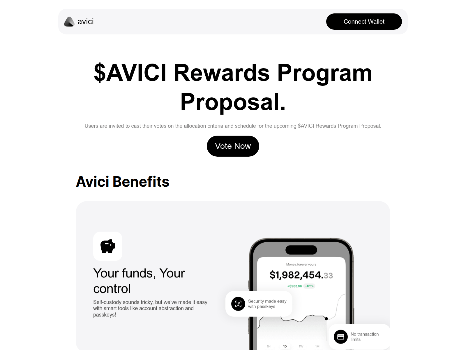 Forensic screenshot of voting-avici.money