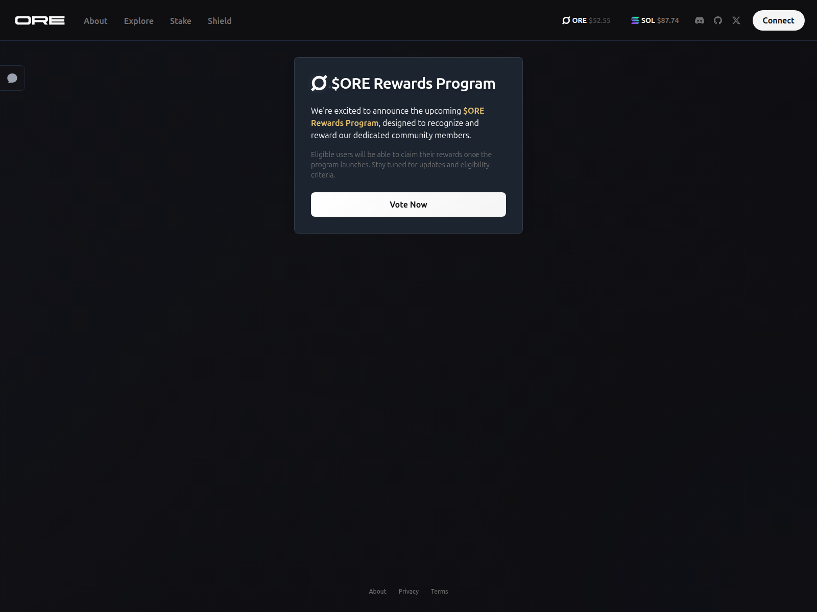 Forensic screenshot of votes-ore.supply