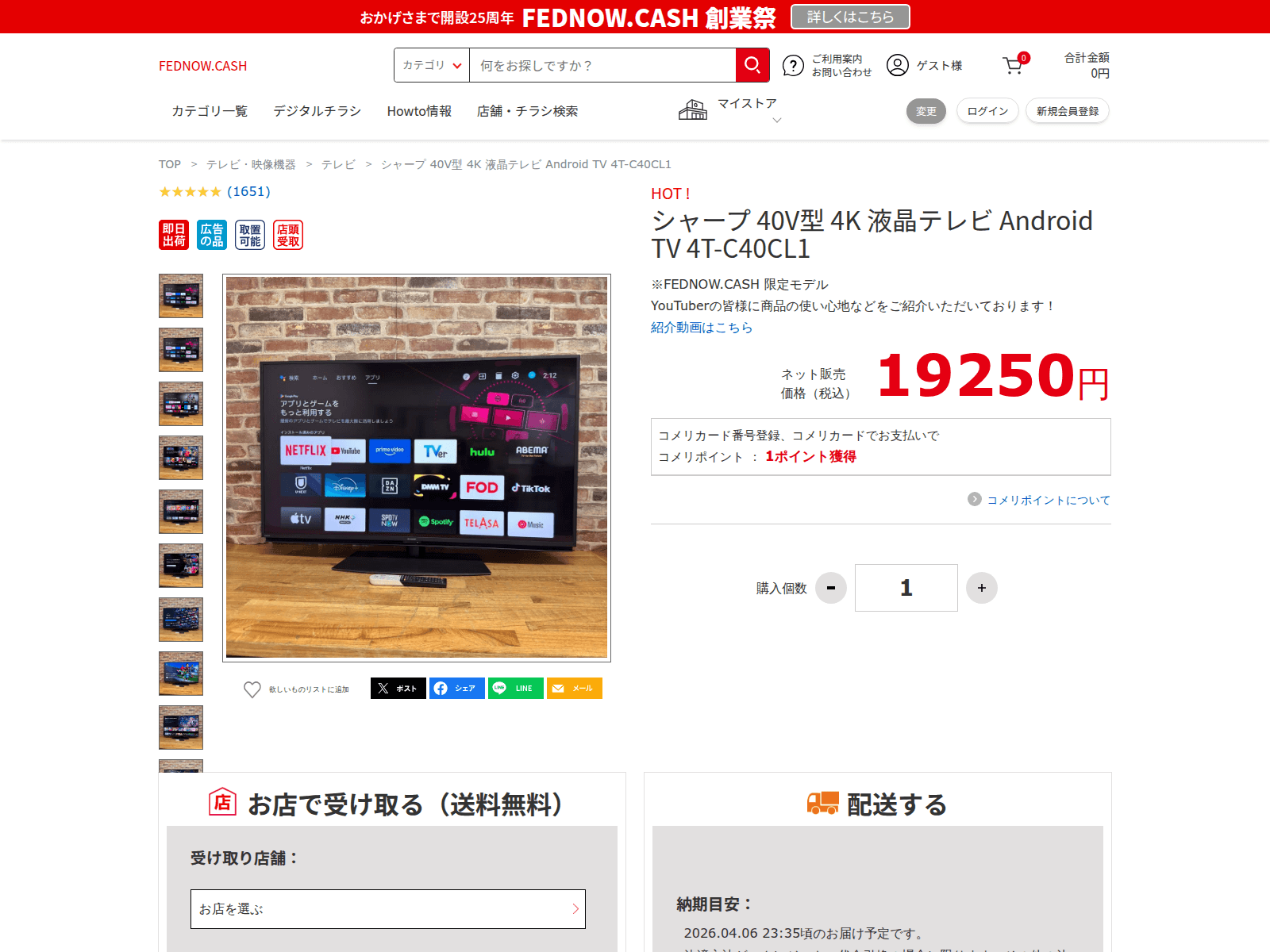 Forensic screenshot of fednow.cash