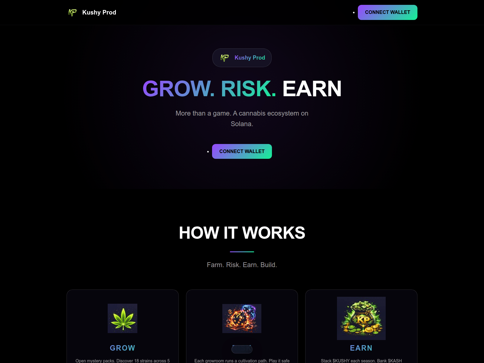 Forensic screenshot of kushy-prod.xyz