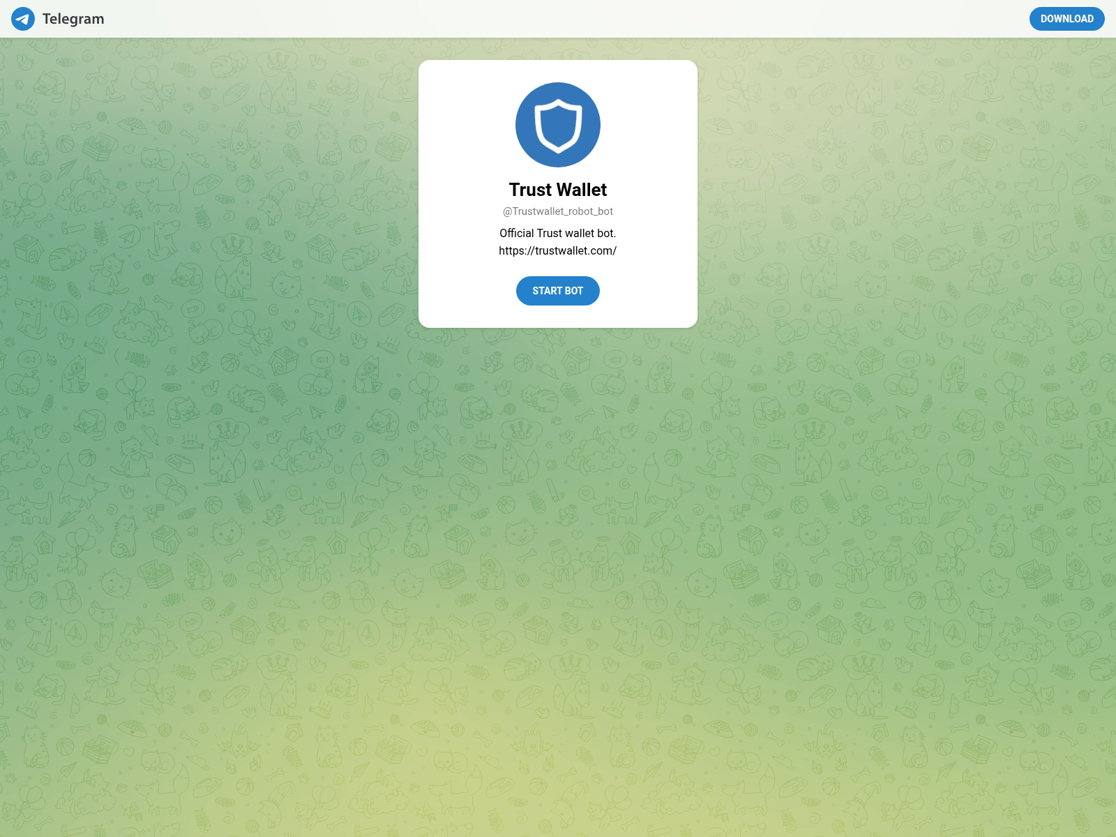 Forensic screenshot of trustwalletbot.com