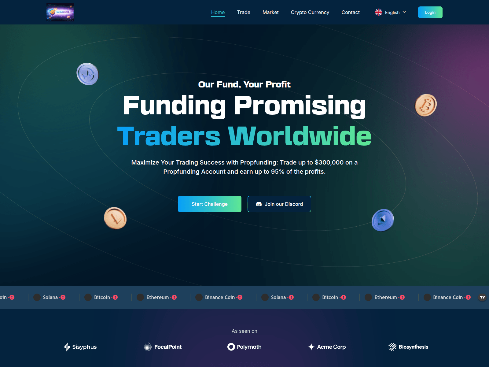 Forensic screenshot of web3invest.cc