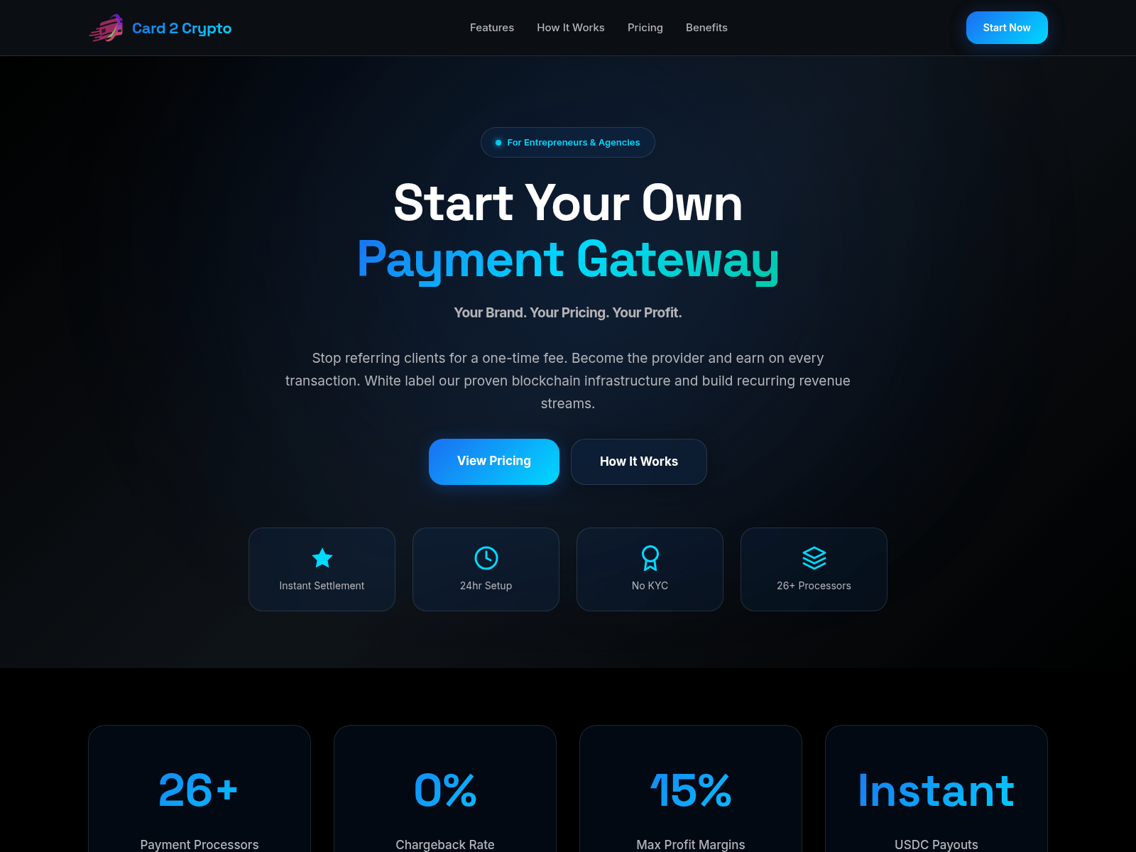 Screenshot von card2crypto.to