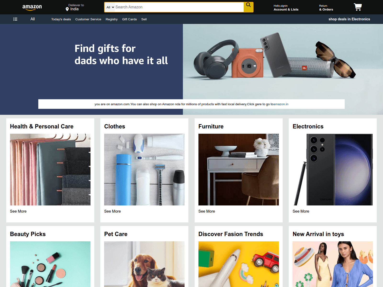 Forensic screenshot of amazon-clone-plum-three.vercel.app
