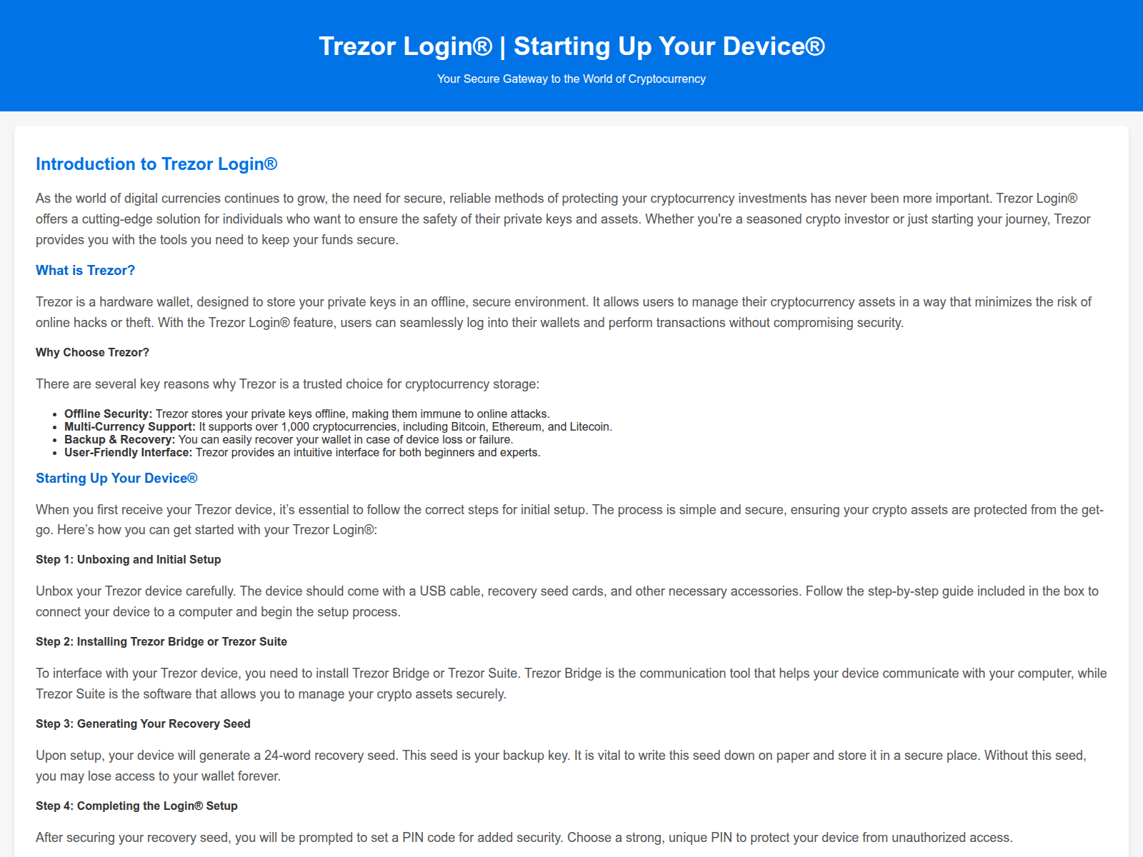Forensic screenshot of logn--trezrio--eng-home.pages.dev