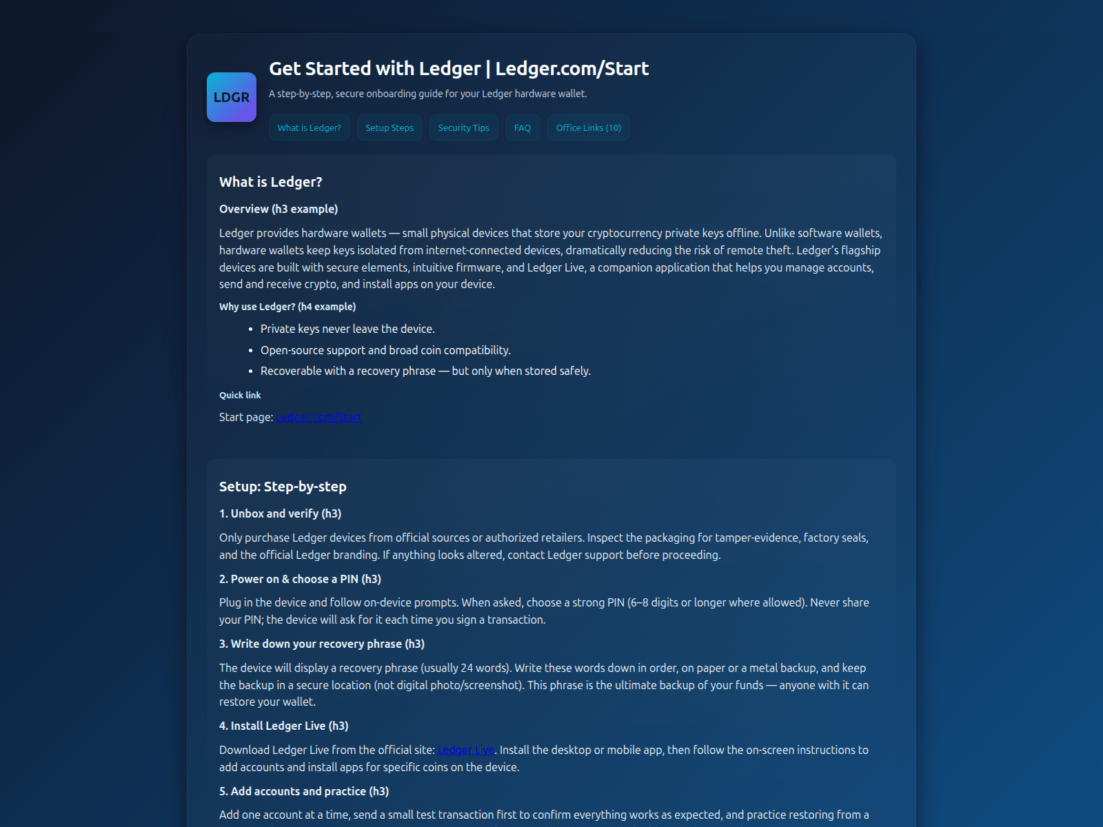 Forensic screenshot of start-ledgre-en.pages.dev