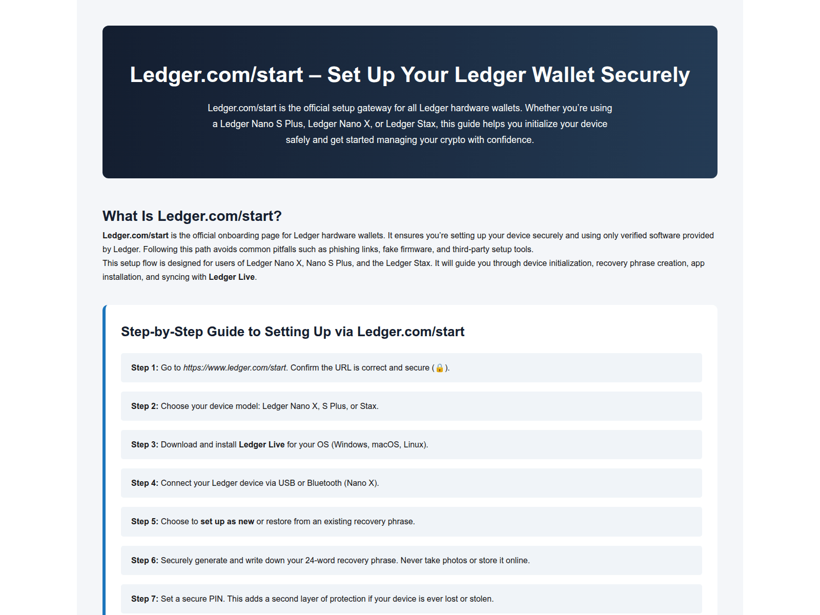 Forensic screenshot of strt-com-ledgrr.pages.dev