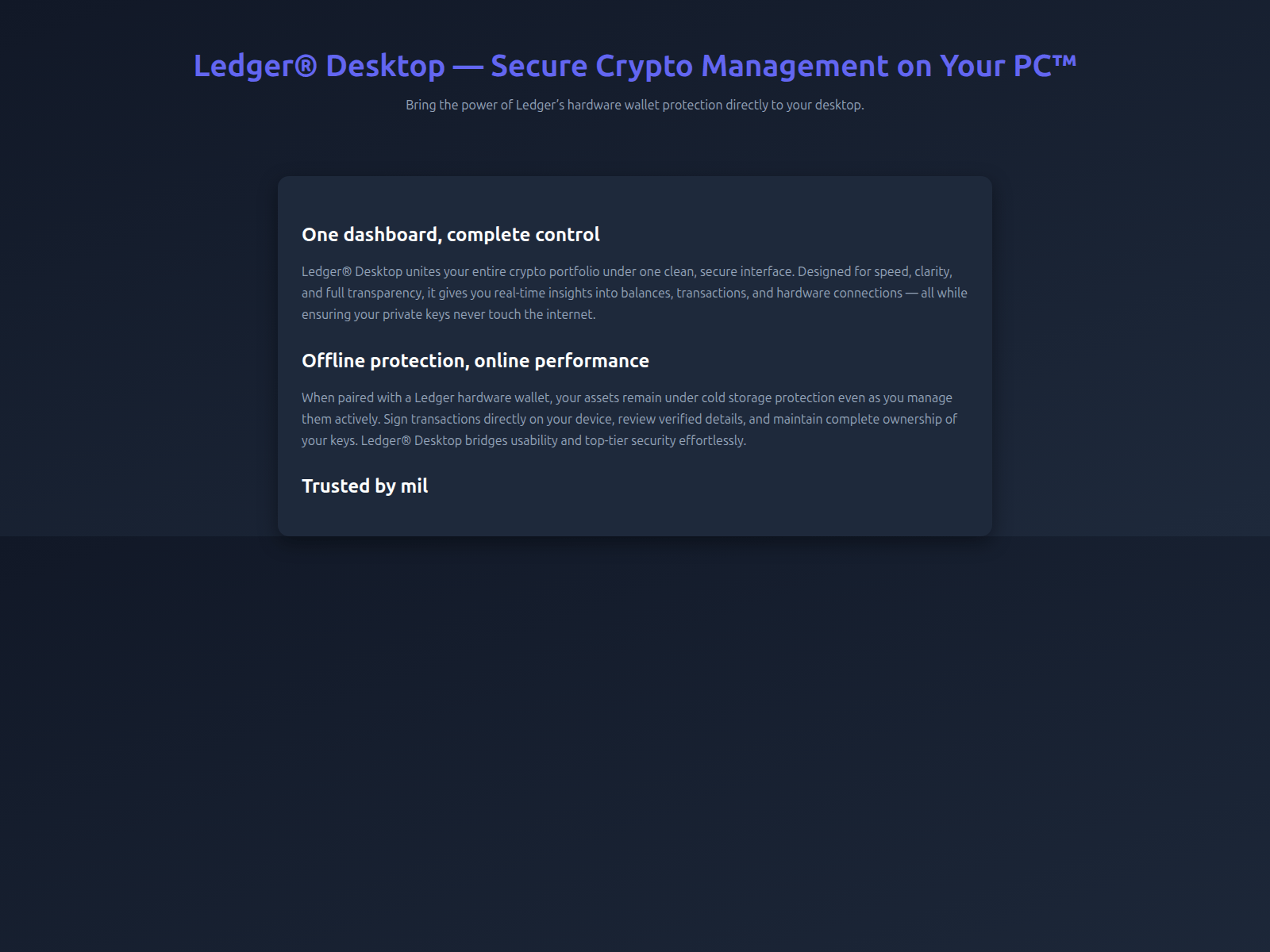 Forensic screenshot of crypto-ledger-desktop-eng.pages.dev