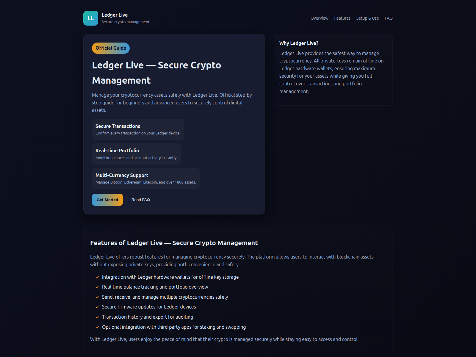 Forensic screenshot of faq-ledgerliv.pages.dev